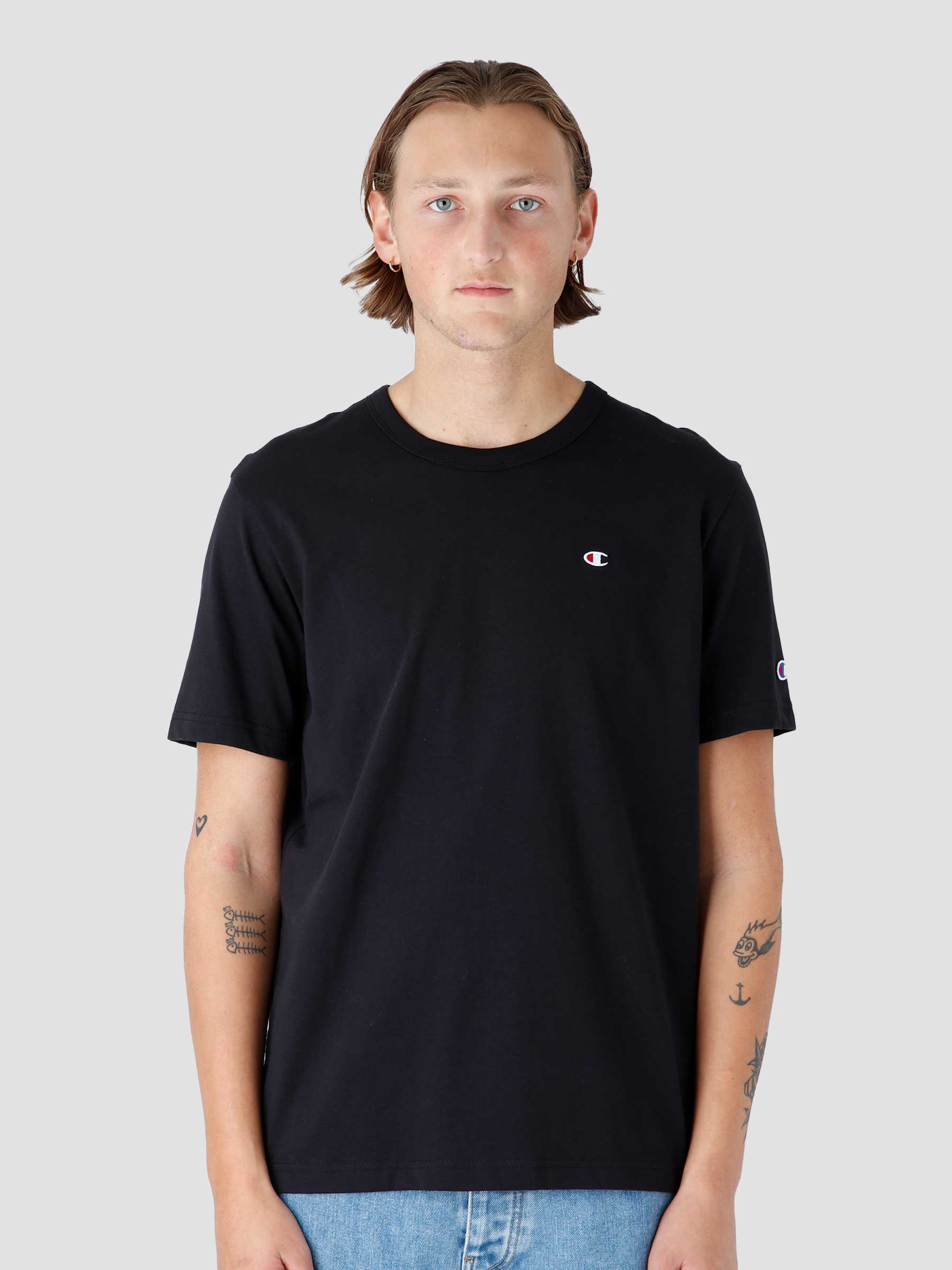 Champion crewneck t discount shirt