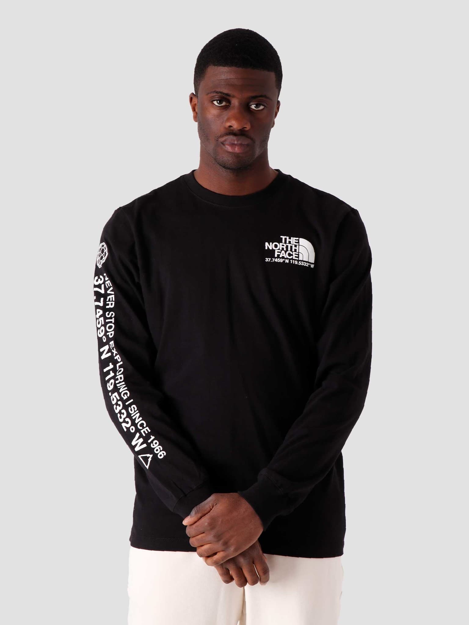 The north face on sale black long sleeve