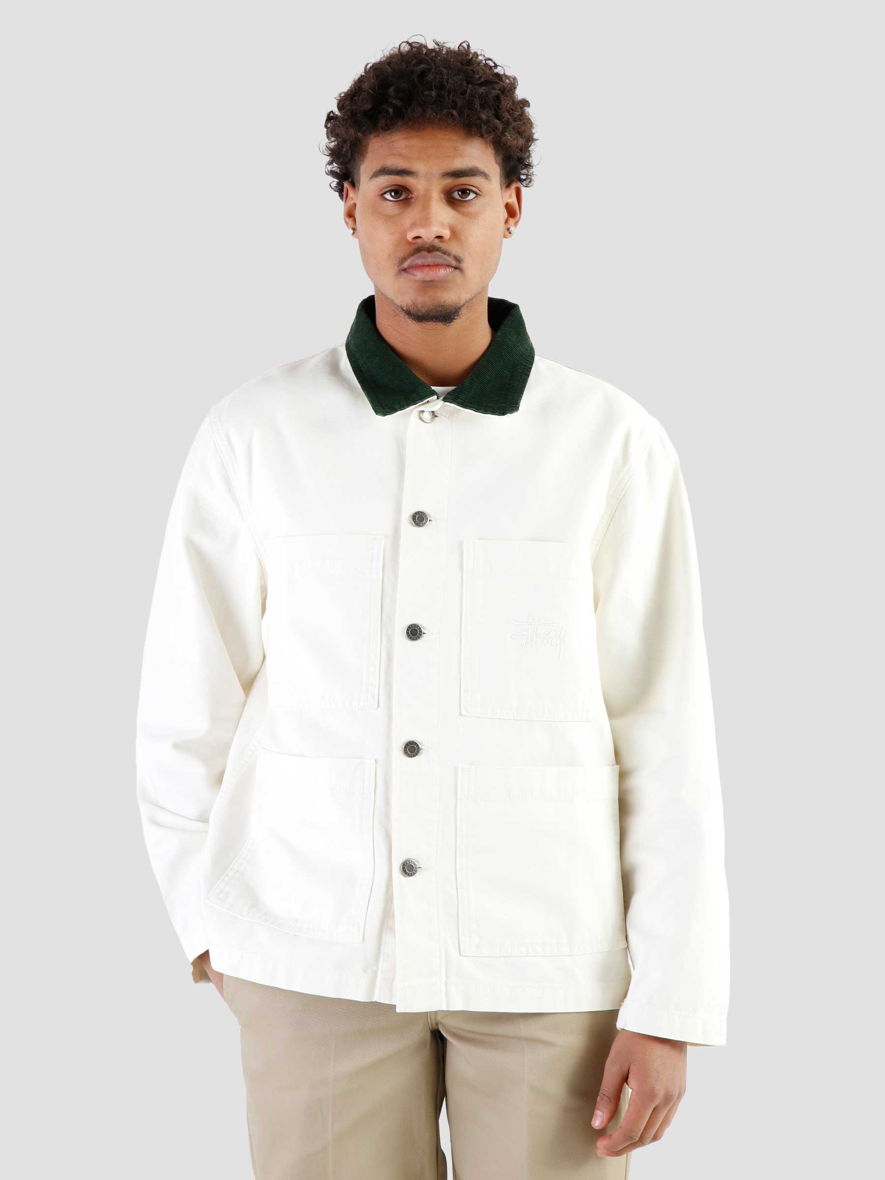 Cord Collar Canvas Chore Jacket bone 115592-1207