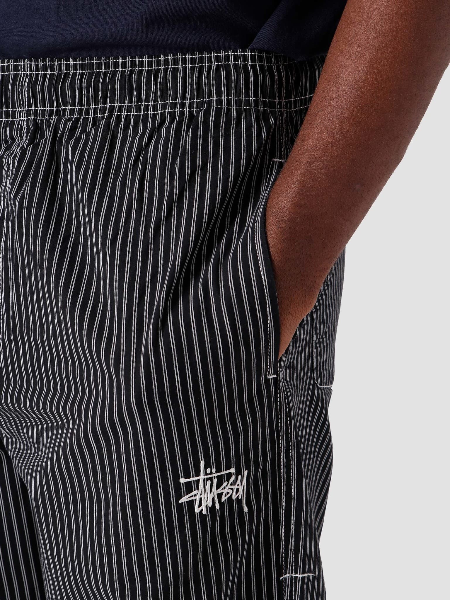 Stussy Brushed Cotton Relaxed Pant Stripe - Freshcotton