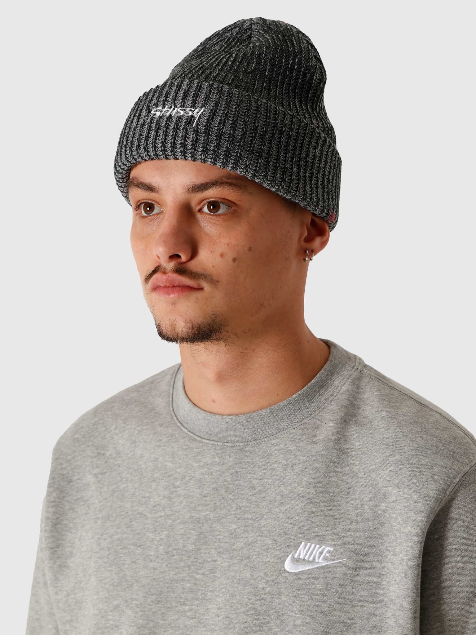 2 Tone Knit Short Beanie Green 132987-0401