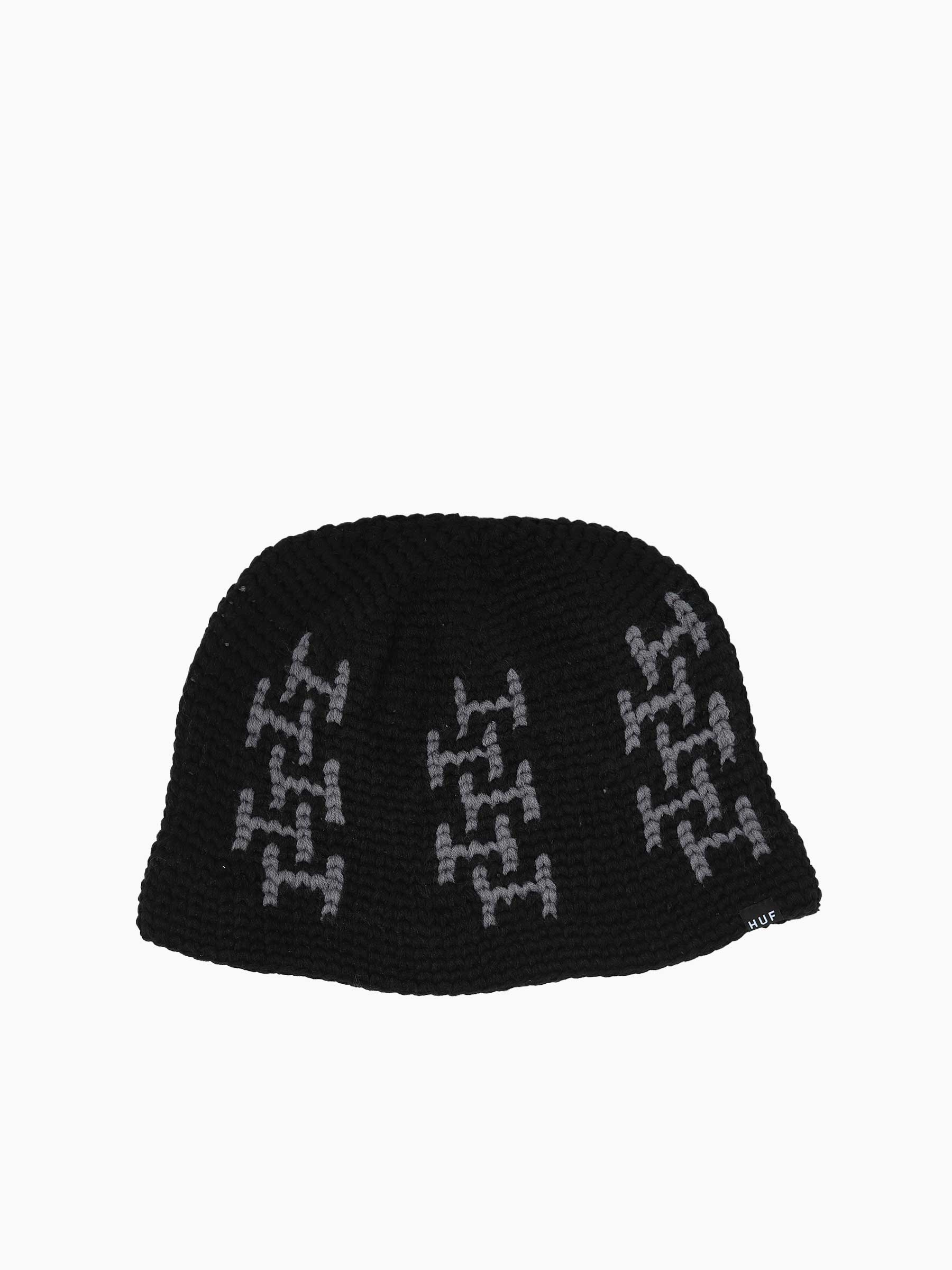 Chain Link Knit Hat Black HT00712-BLACK