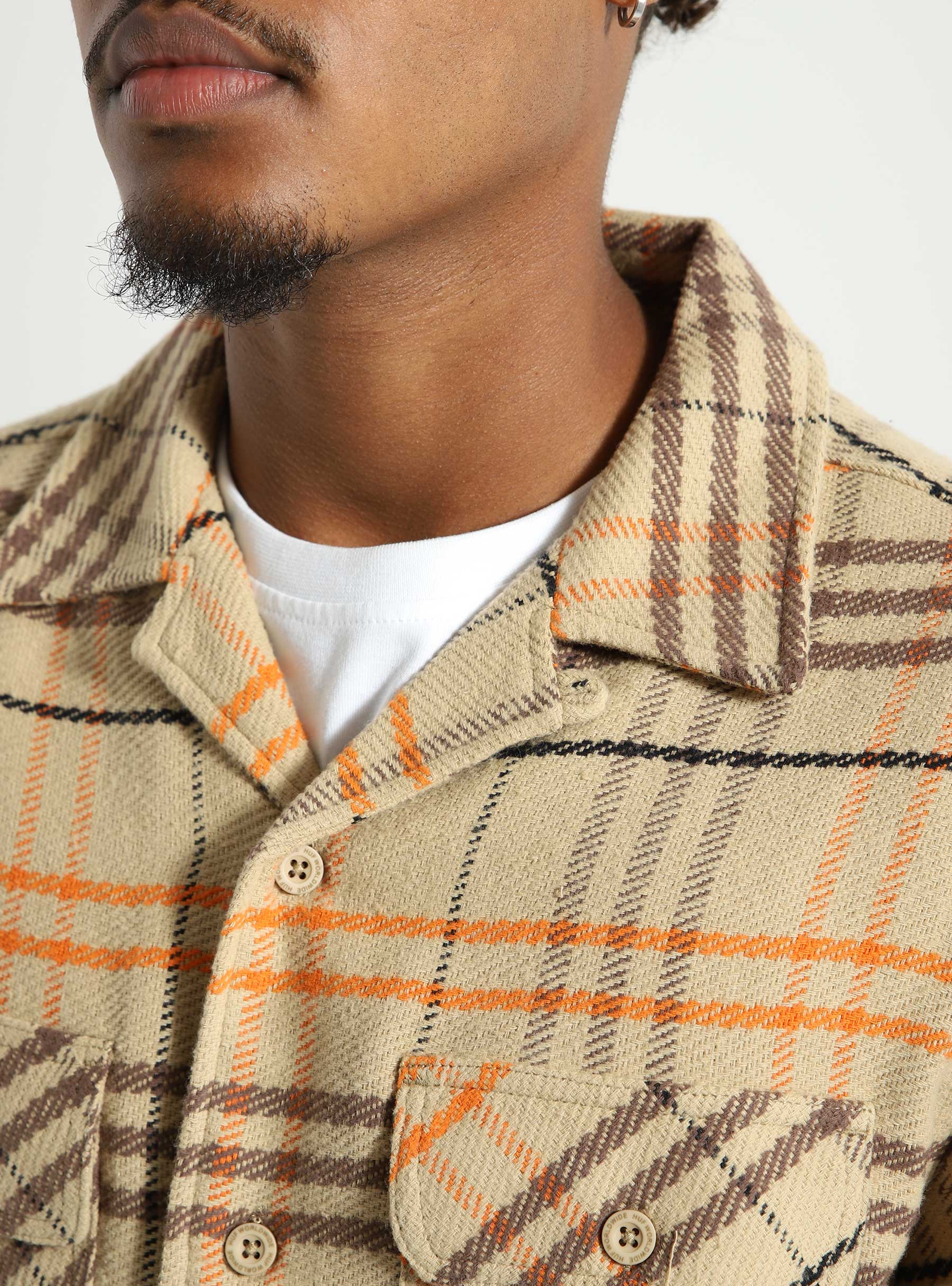 HUF Westridge Woven Shirt Oatmeal - Freshcotton