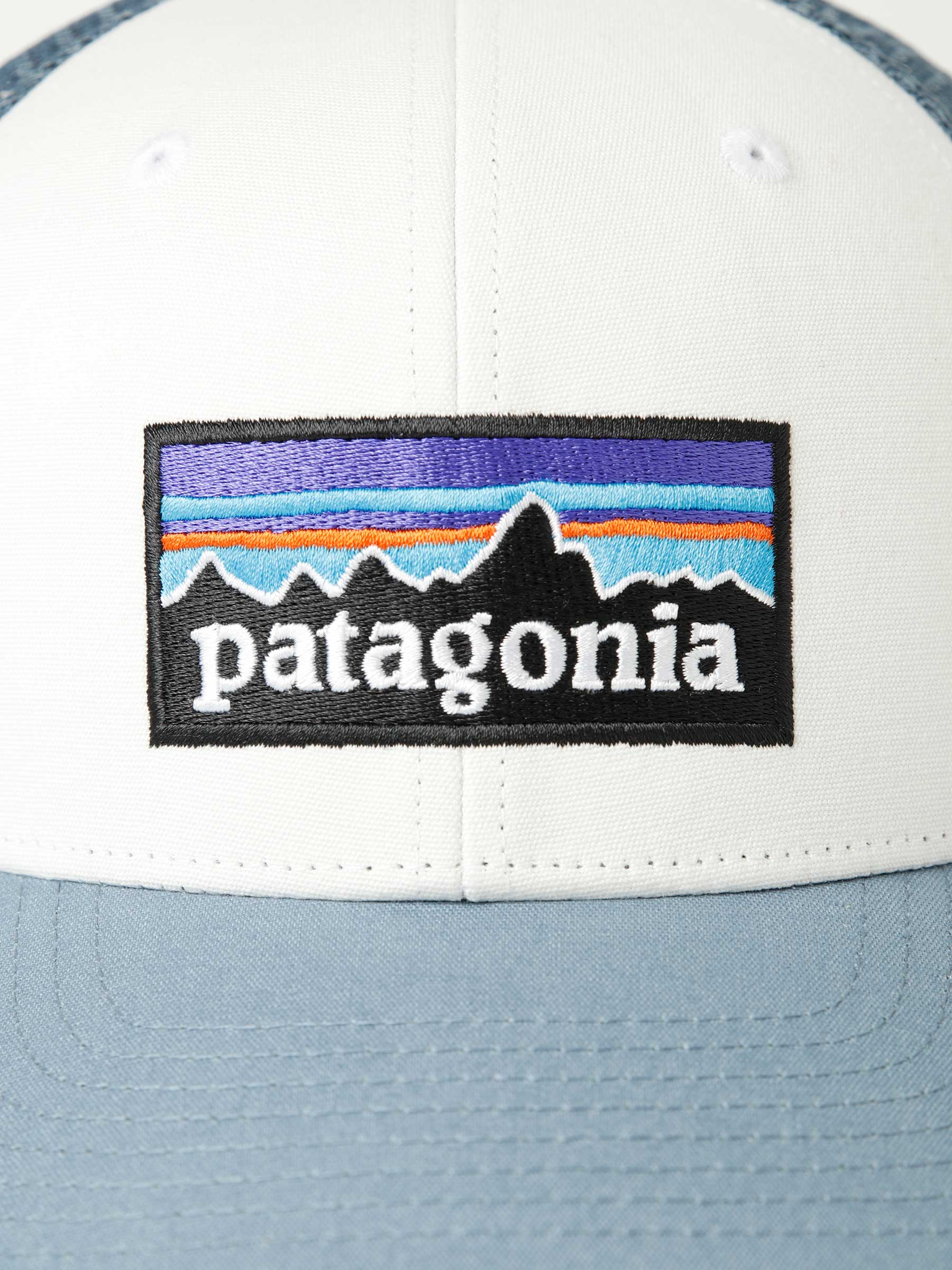 Patagonia P-6 LOGO - Casquette white w/light plume grey - Private