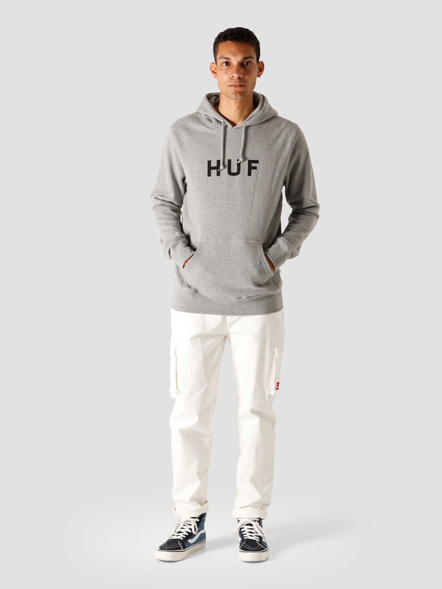 HUF Huf Essentials Og Logo Pullover Hoodie Brown M