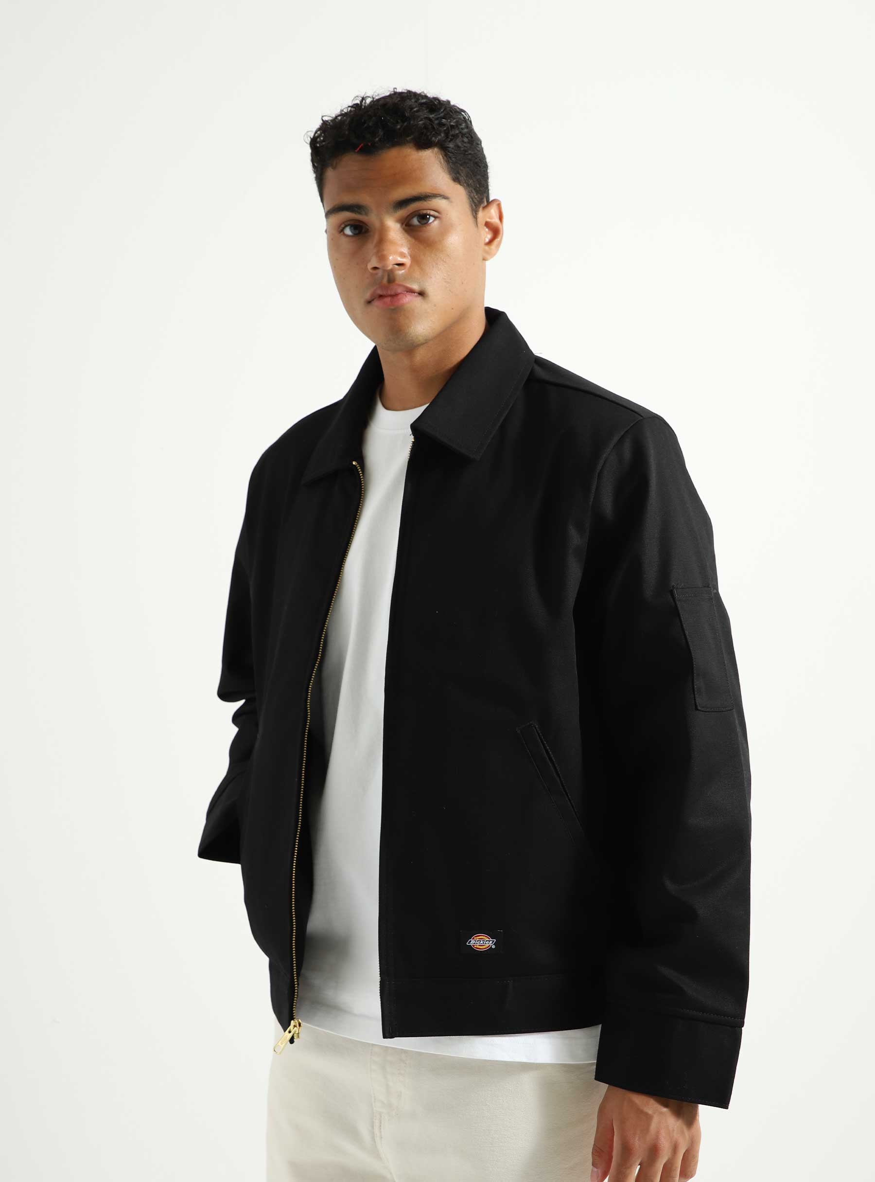 Dickies work jacket black sale