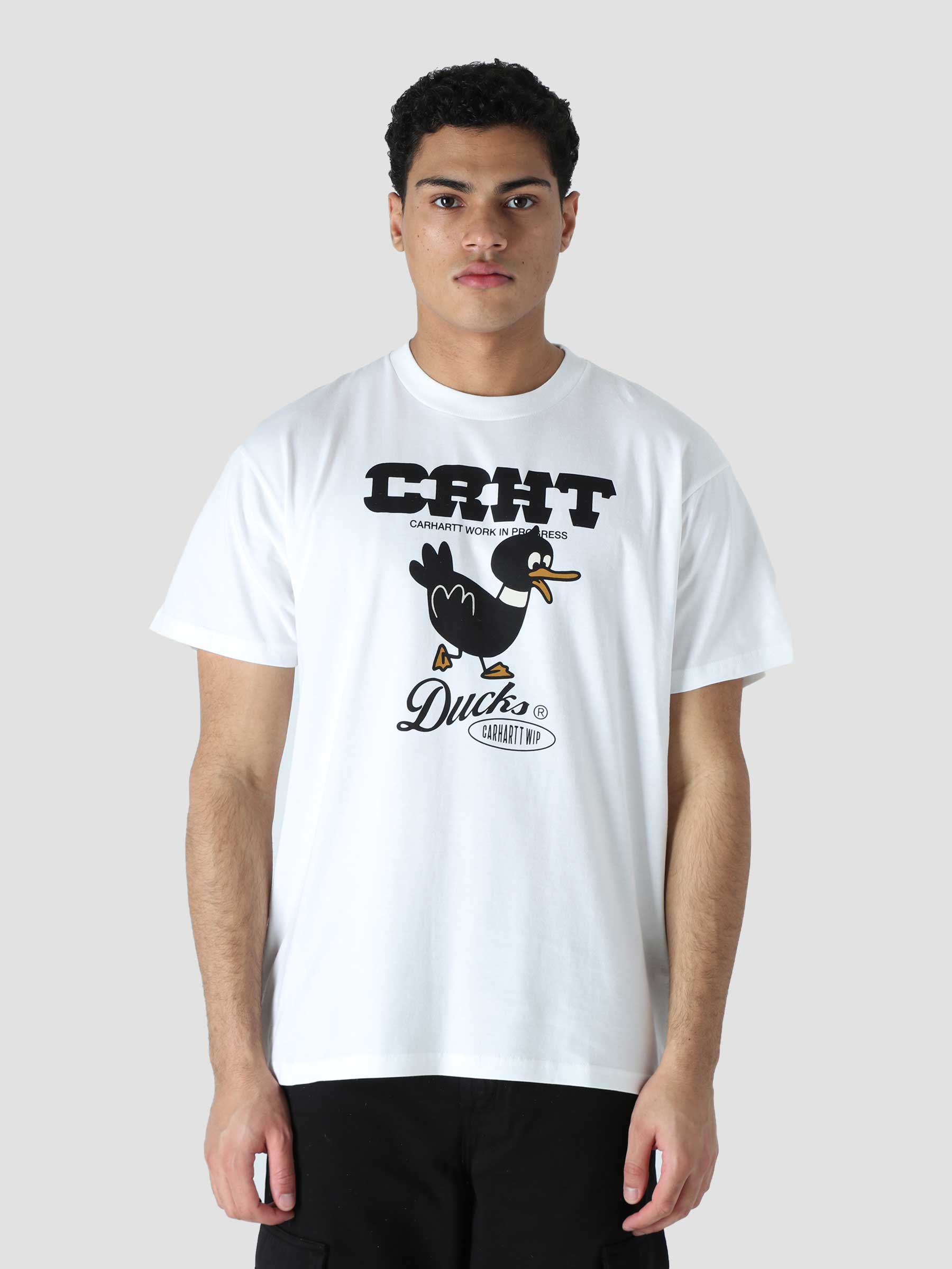 Carhartt WIP Babybrush Duck T-Shirt  White – Page Babybrush Duck T-Shirt –  Carhartt WIP USA