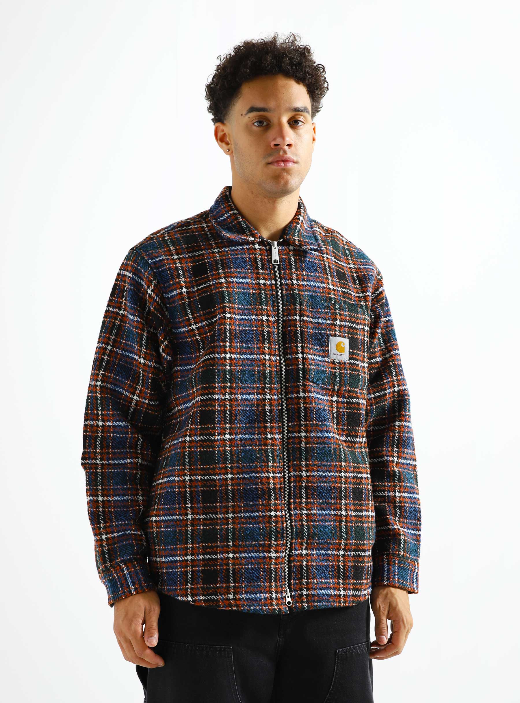 Carhartt WIP Stroy Shirt Jac Stroy Check Liberty - Freshcotton