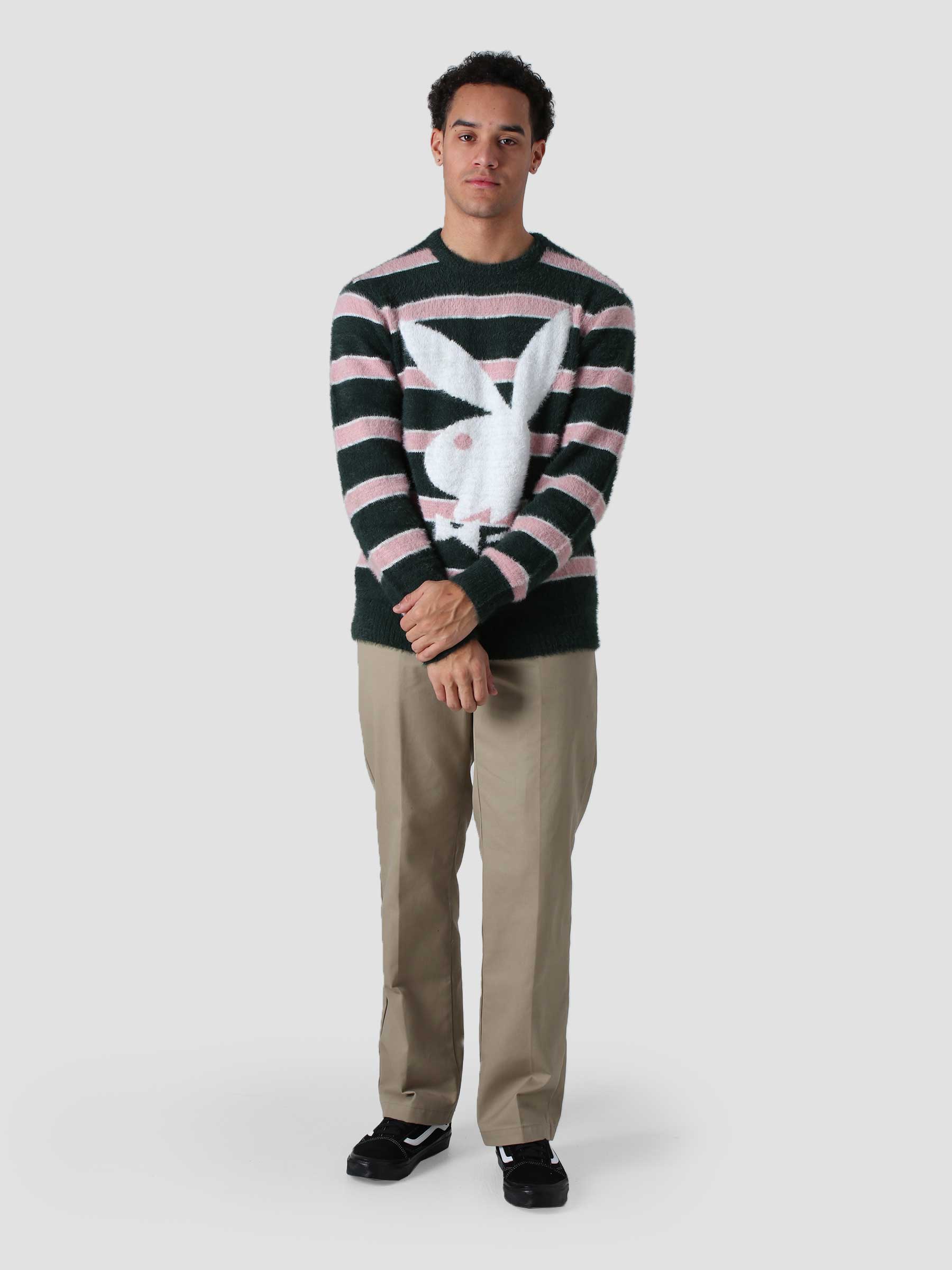 HUF × PLAYBOY/FAUX MOHAIR SWEATER-