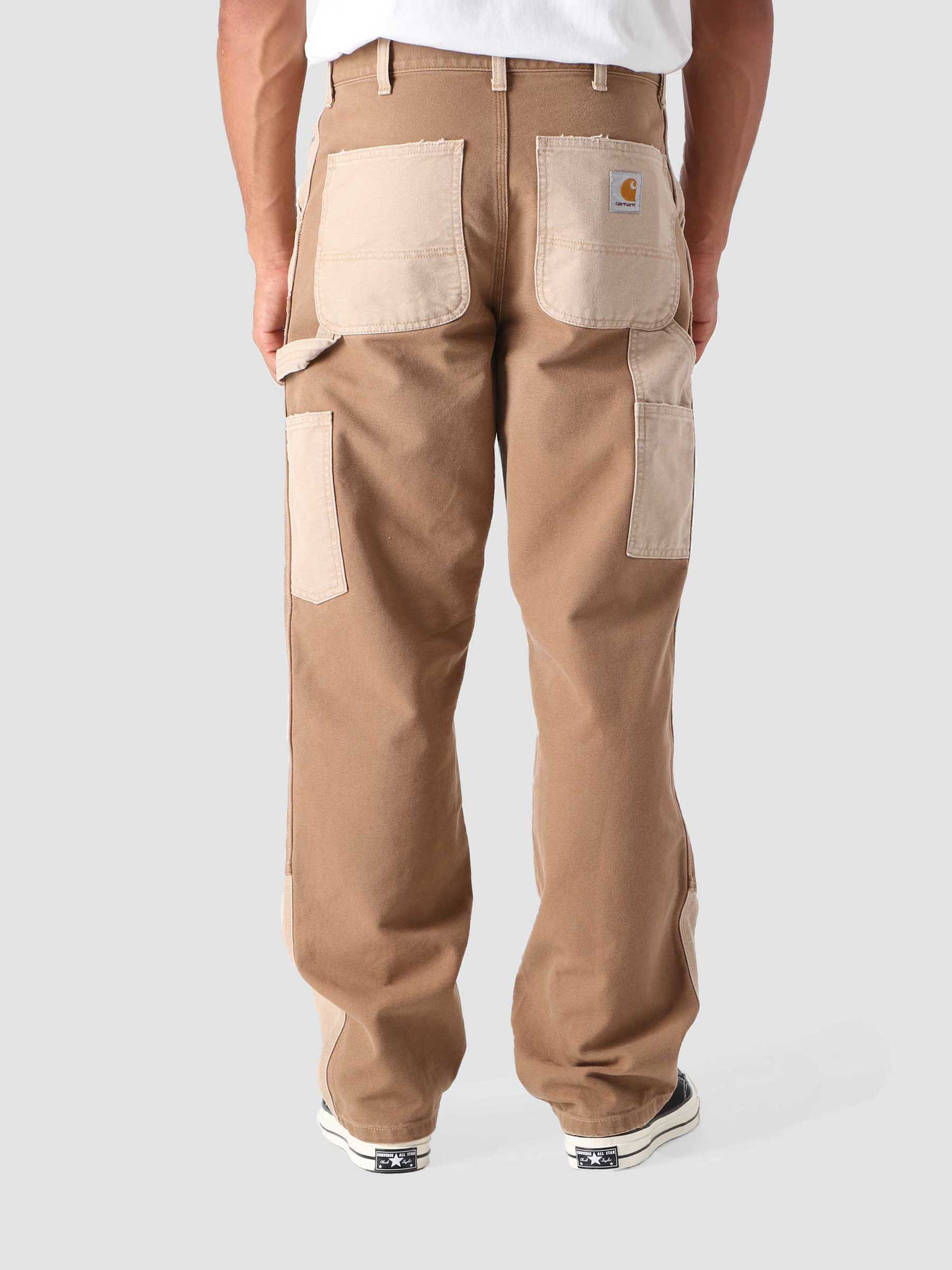 Carhartt WIP Double Knee Pant Dusty H Brown Aged Canvas Men's