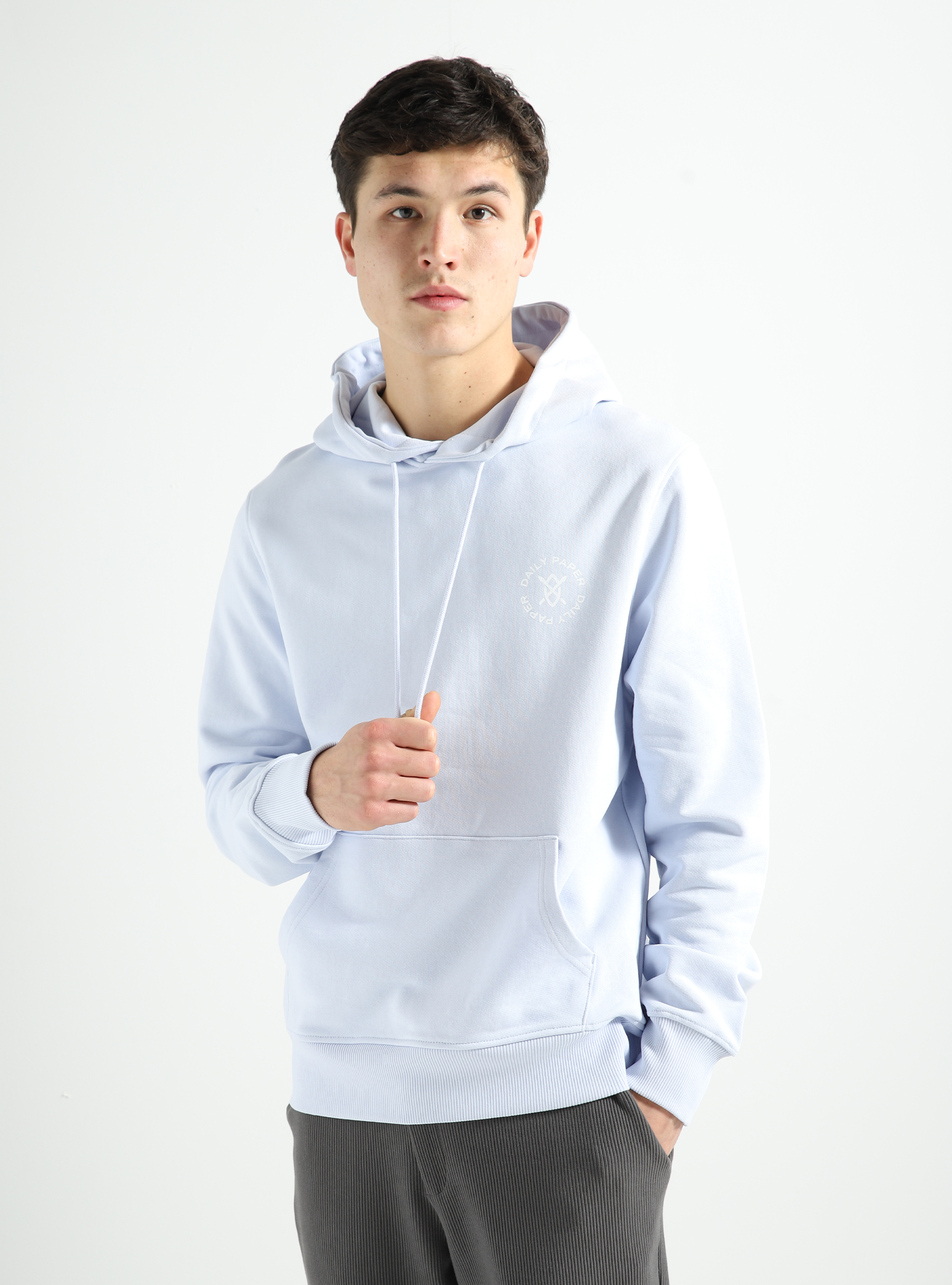 Daily paper sale hoodie light blue