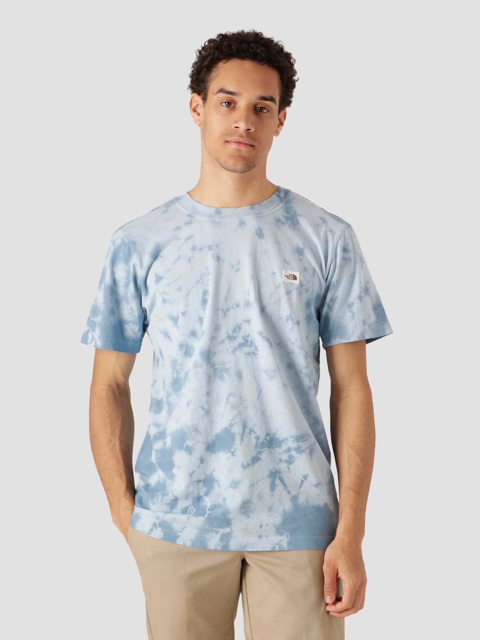 The North Face Natural Dye T-Shirt Monterey Blue Wash - Freshcotton