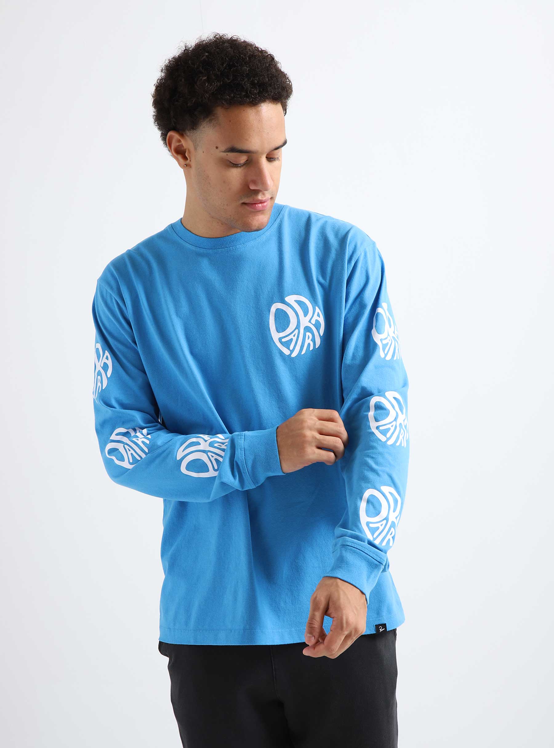 Circle Tweak Logo Long Sleeve T-Shirt Greek Blue 49310