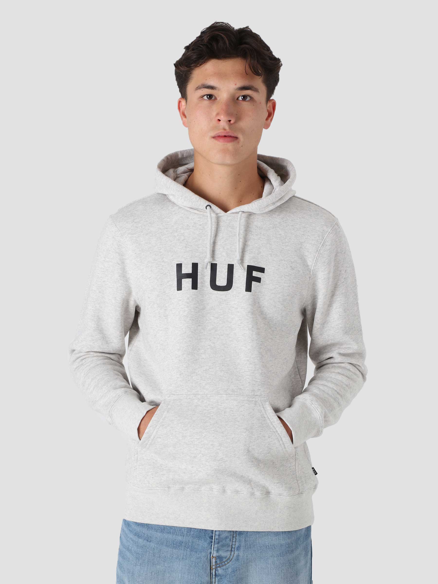 Essentials Og Logo Hoodie Athletic Heather PF00099-ATHHR