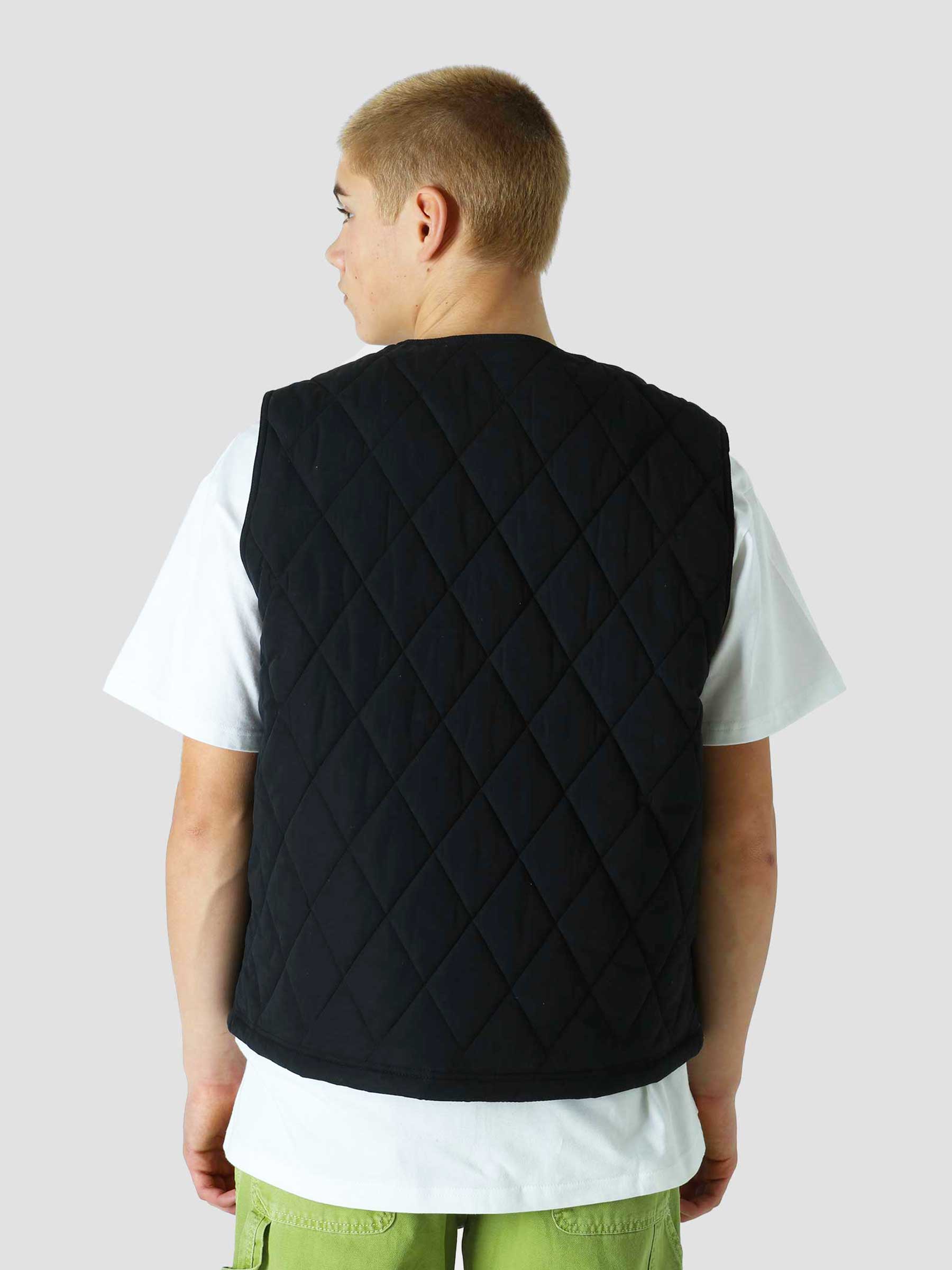 Stussy Diamond Quilted Vest Black - Freshcotton