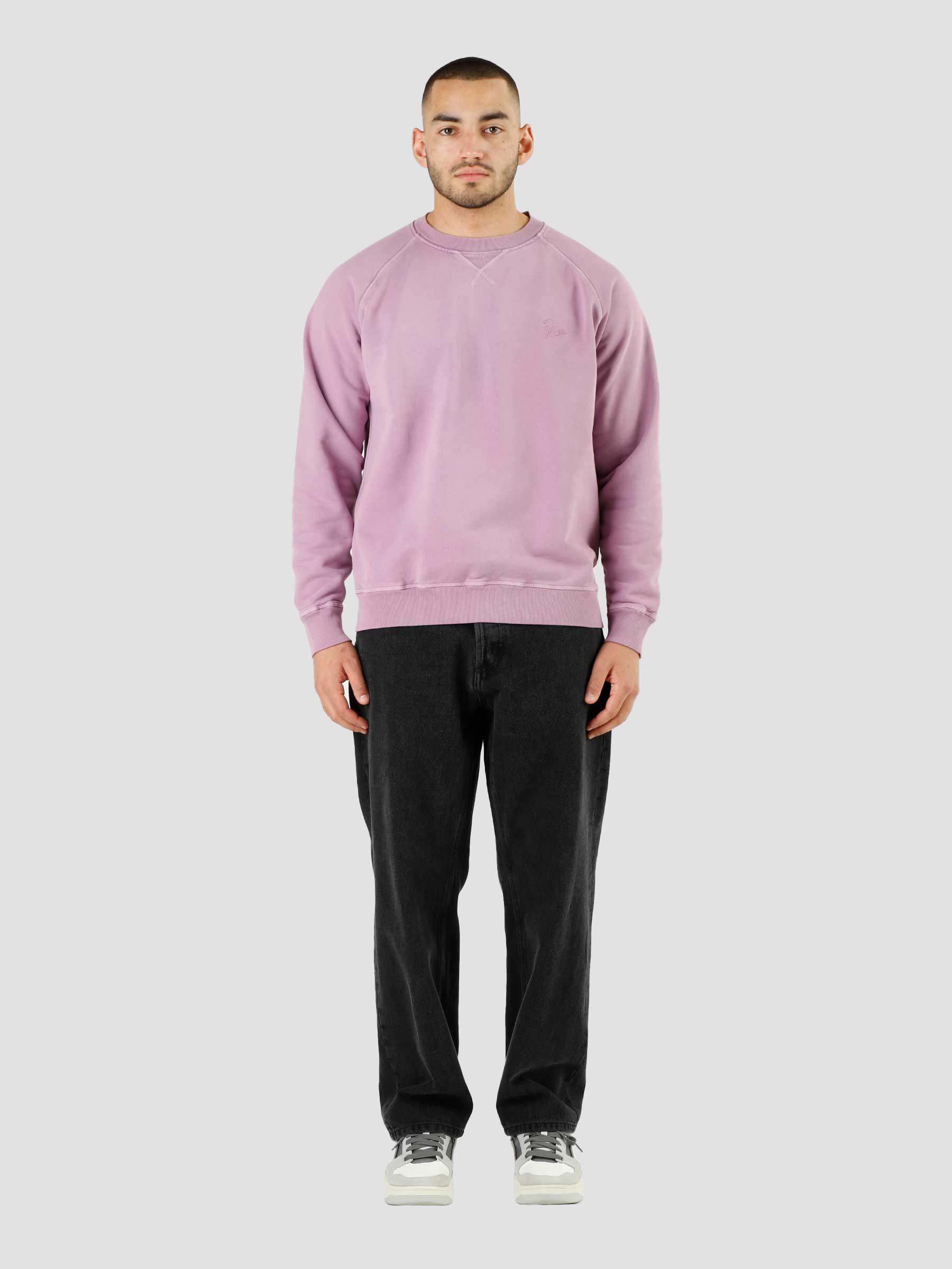 Logo Crew Neck Sweatshirt Lavender 48536