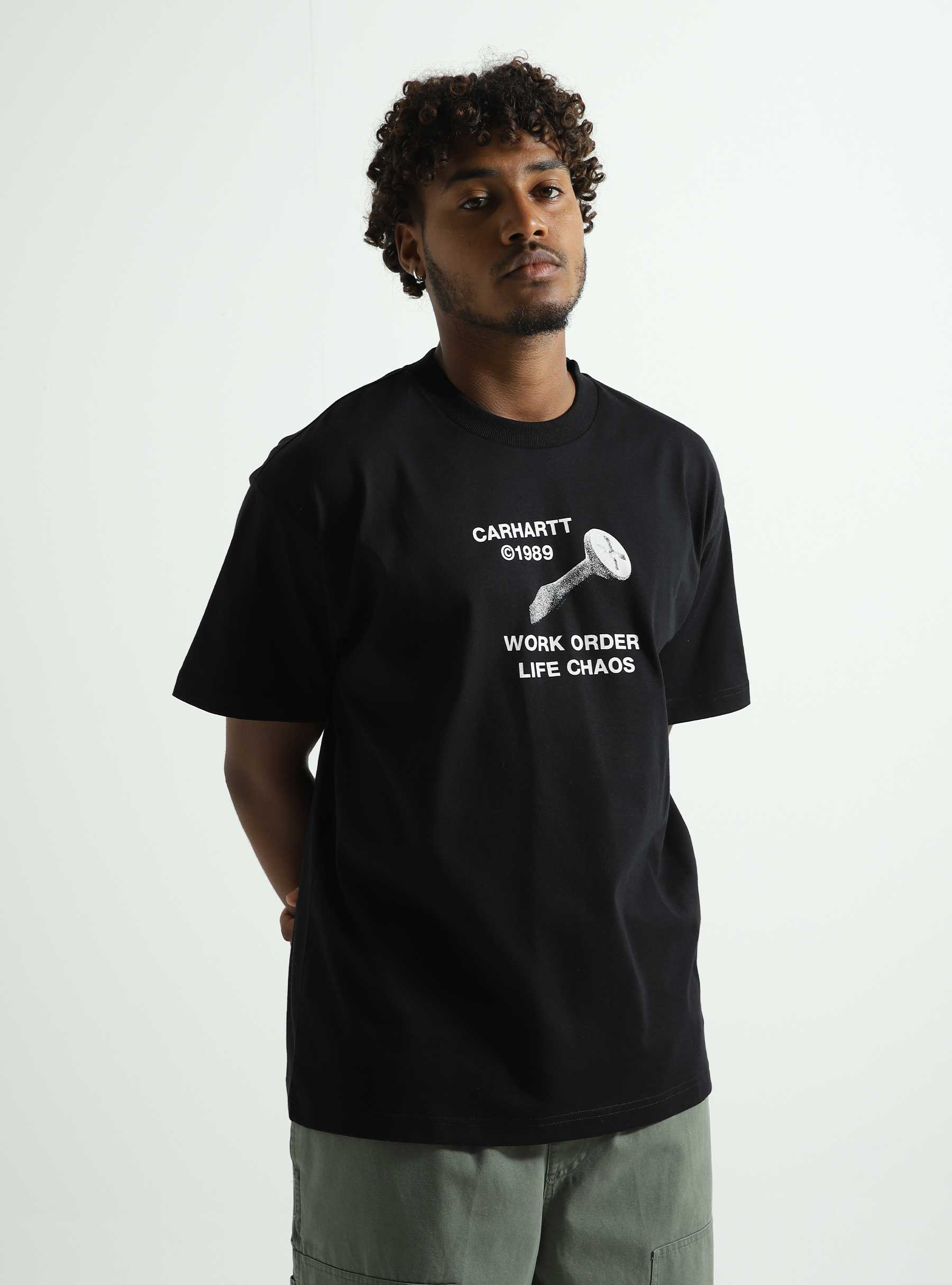 Carhartt WIP Strange Screw T-Shirt Black - Freshcotton