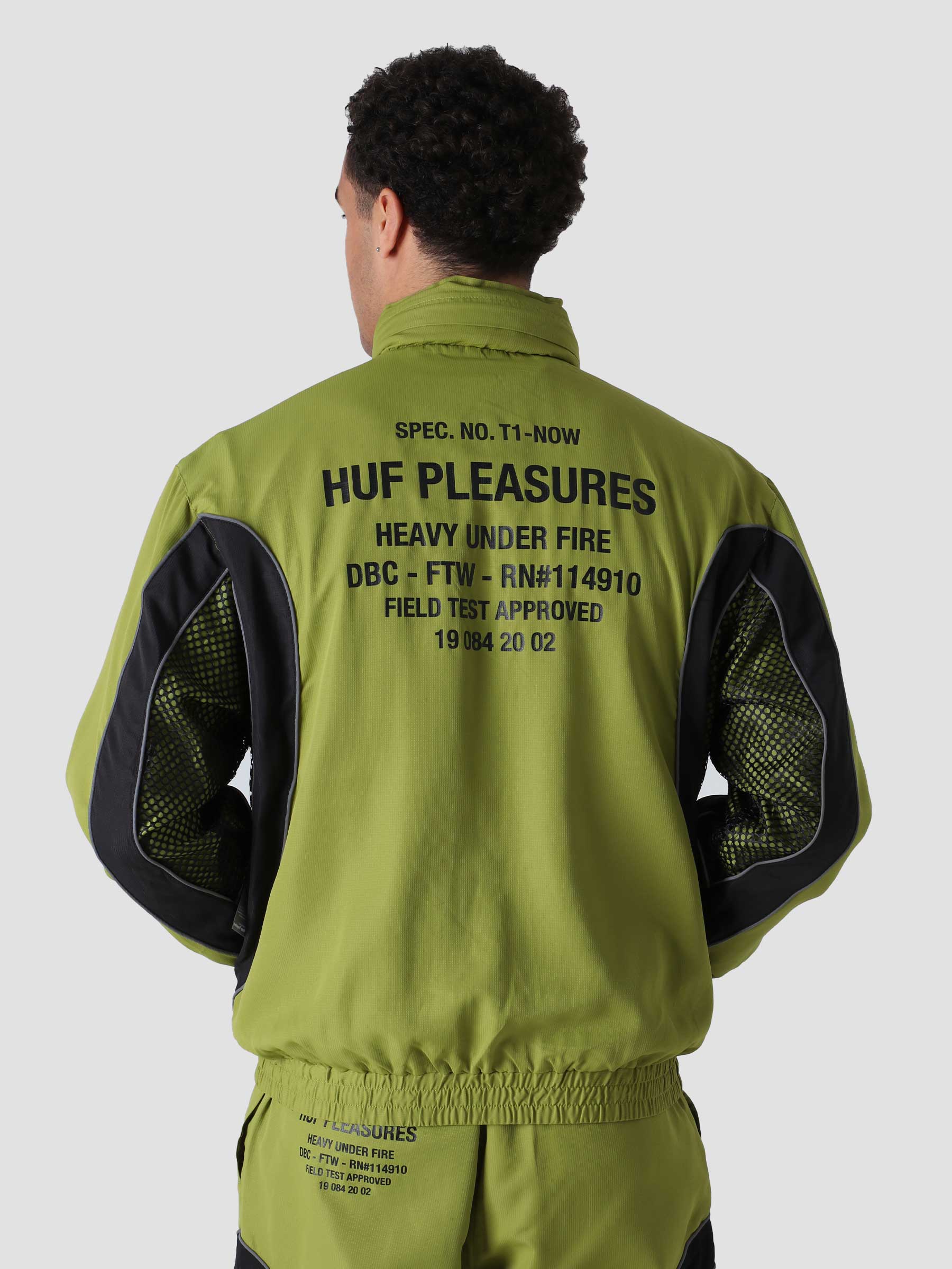 HUF Darton Track Jacket Green - Freshcotton