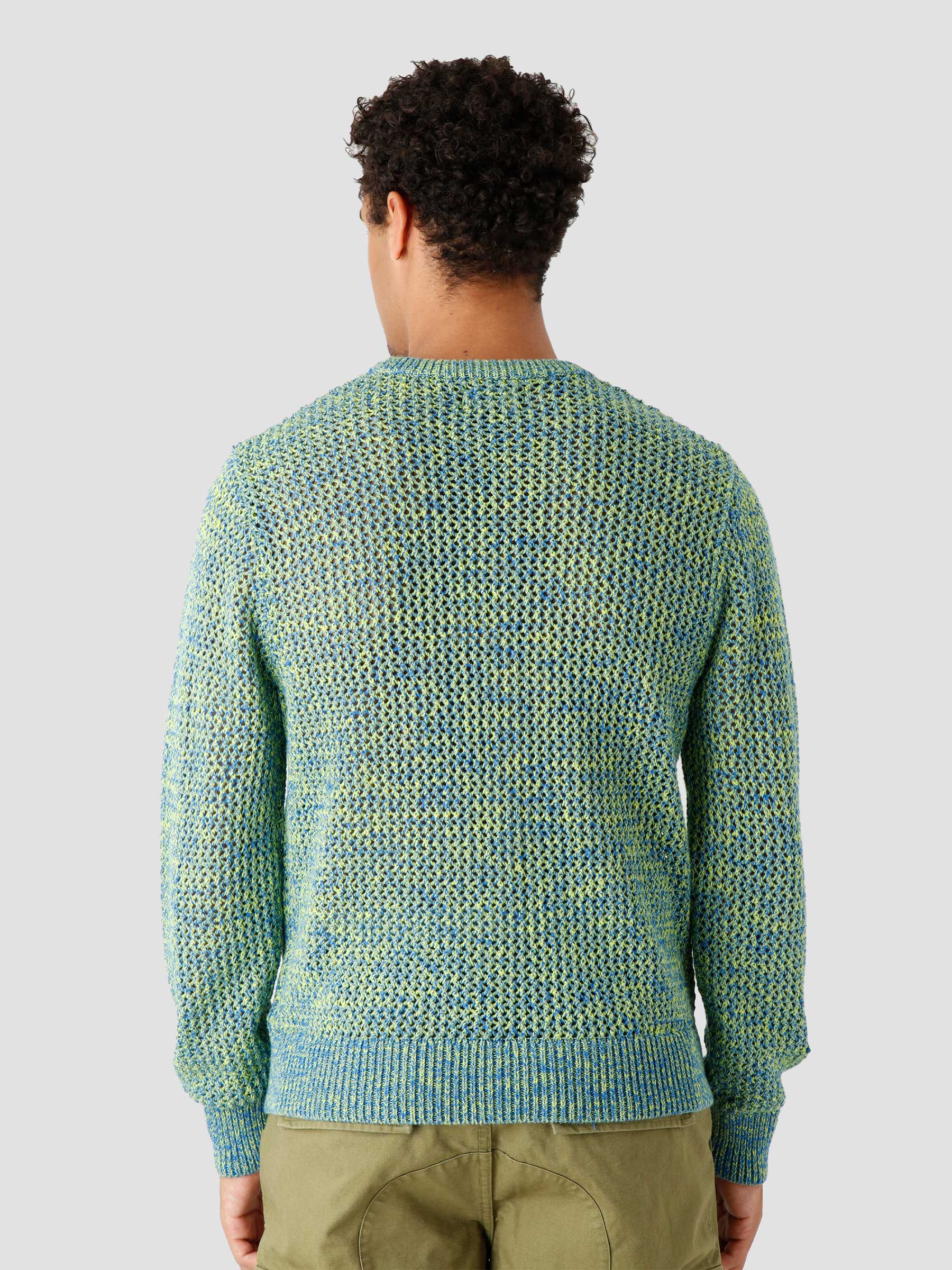 Stussy 2 Tone Loose Gauge Sweater Green - Freshcotton