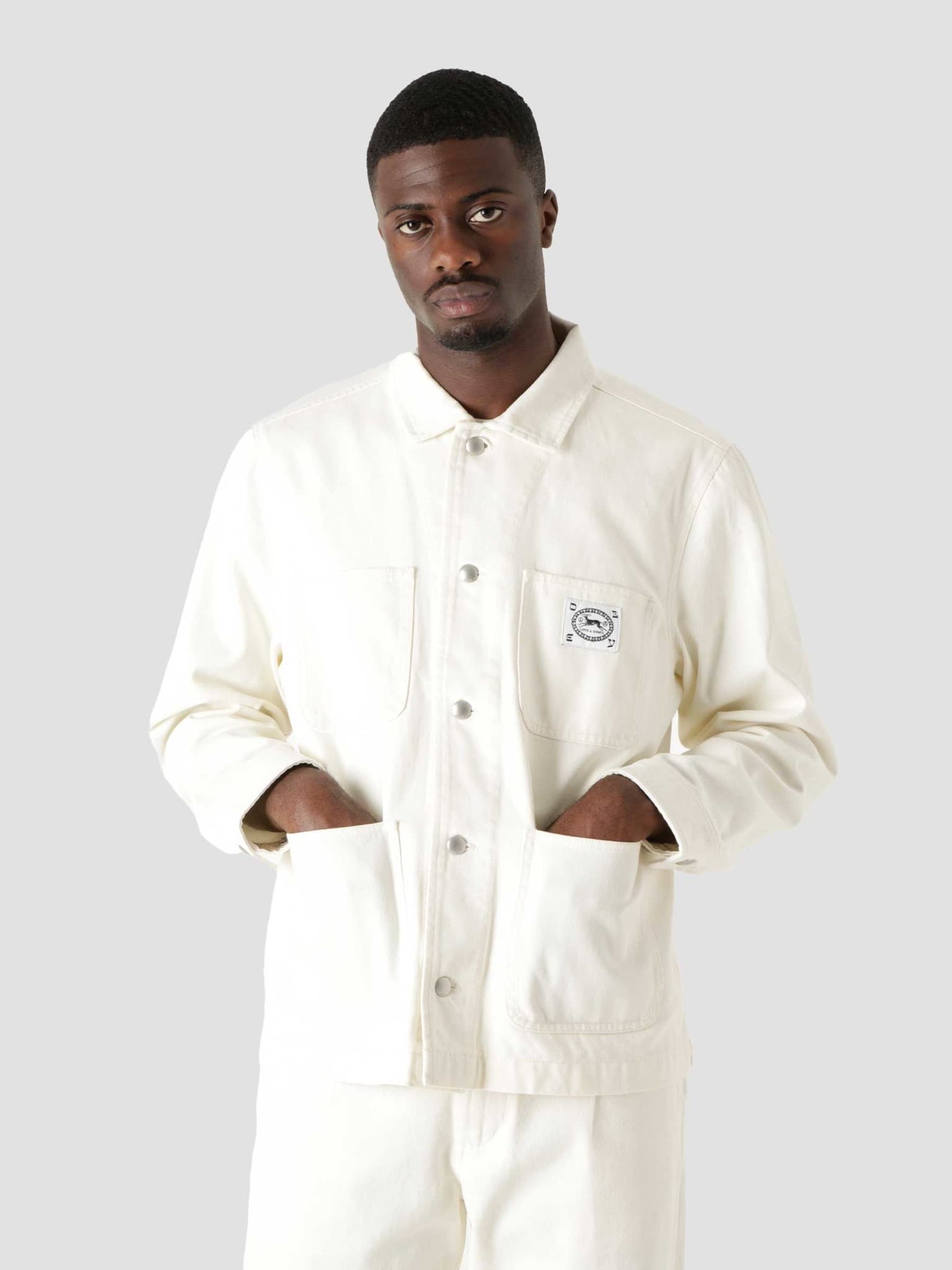 Obey Thurston Jacket Jackets Unbleached - Freshcotton