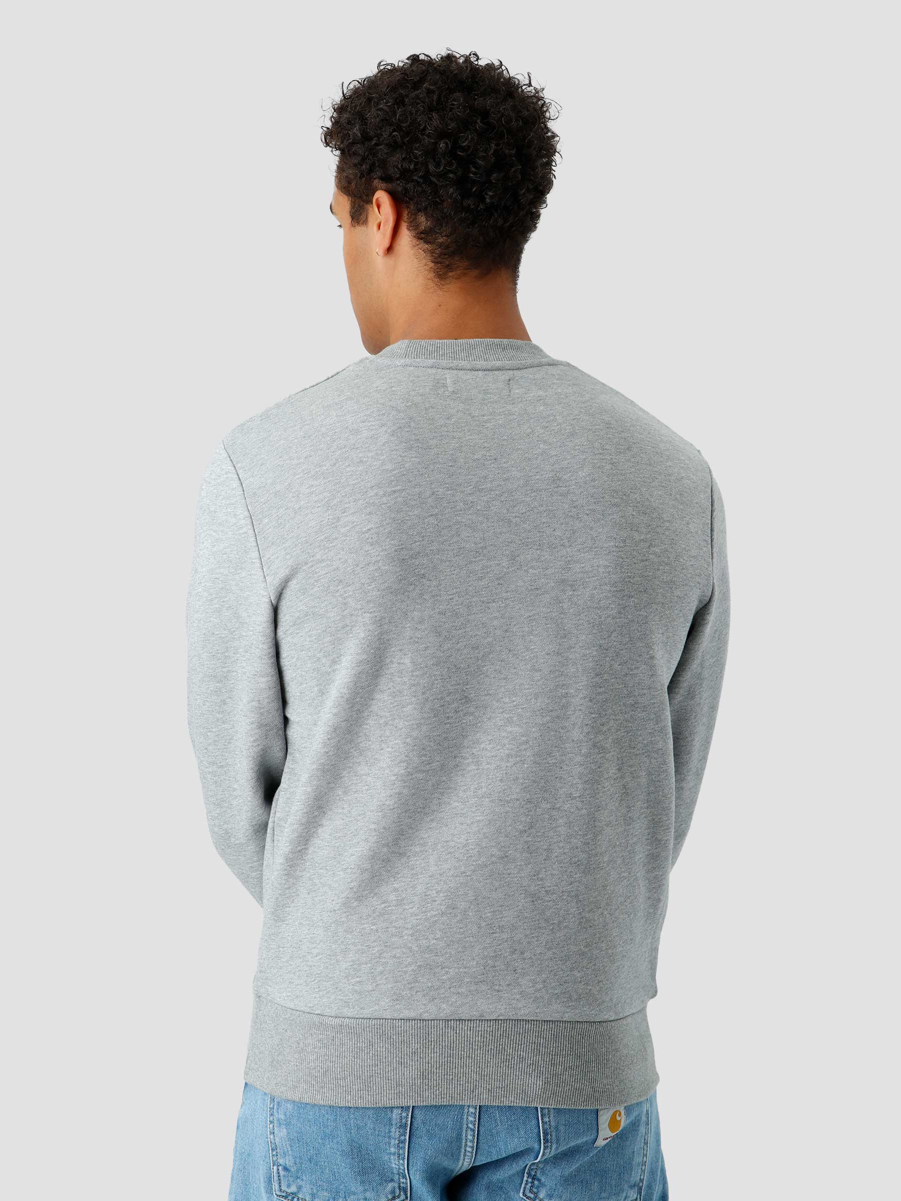 Crew Neck Sweatshirt Steel Marl M7535-420