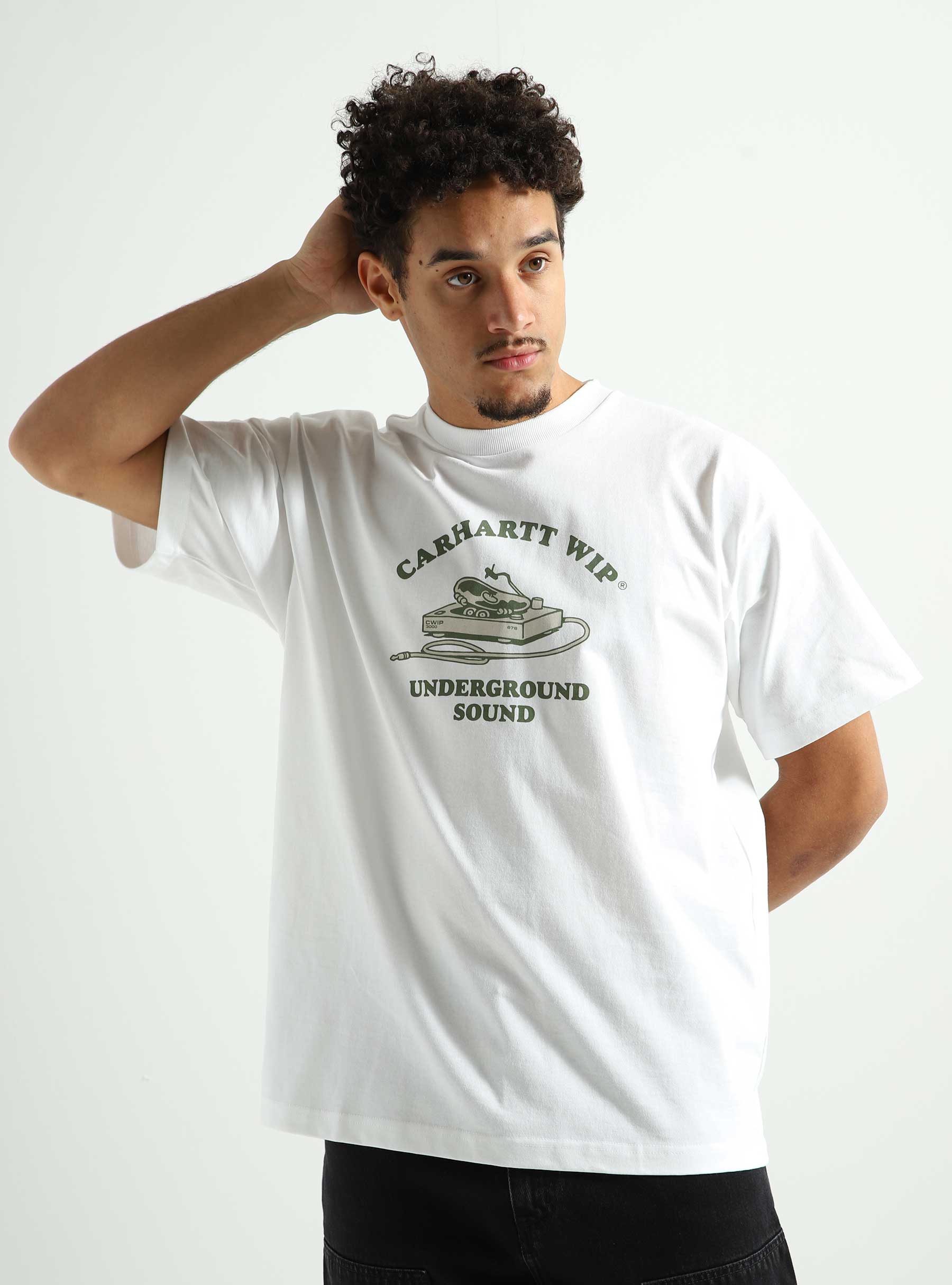 Carhartt WIP Underground Sound T-Shirt White - Freshcotton