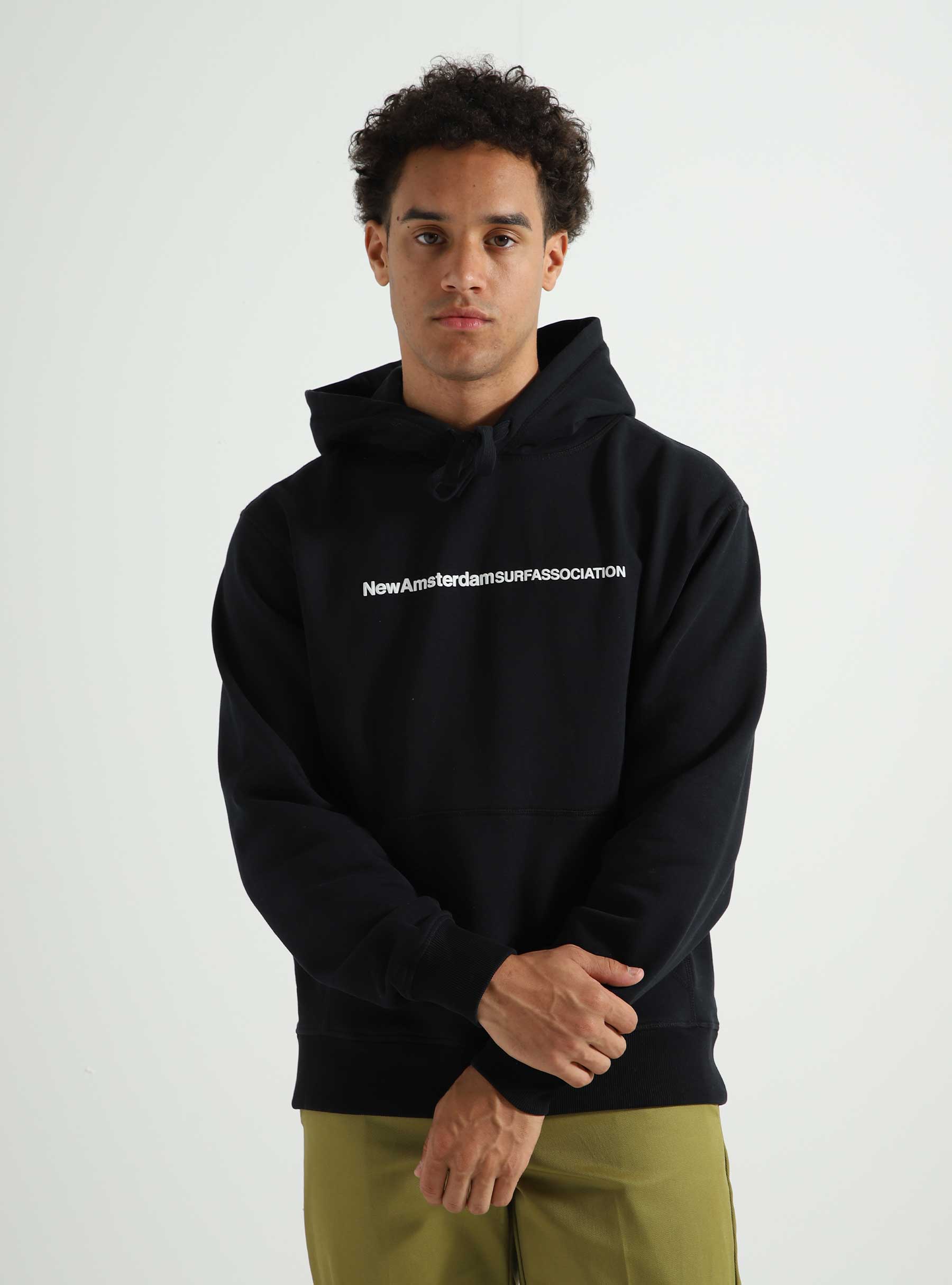 New Amsterdam Surf Association Level Hoodie Black - Freshcotton