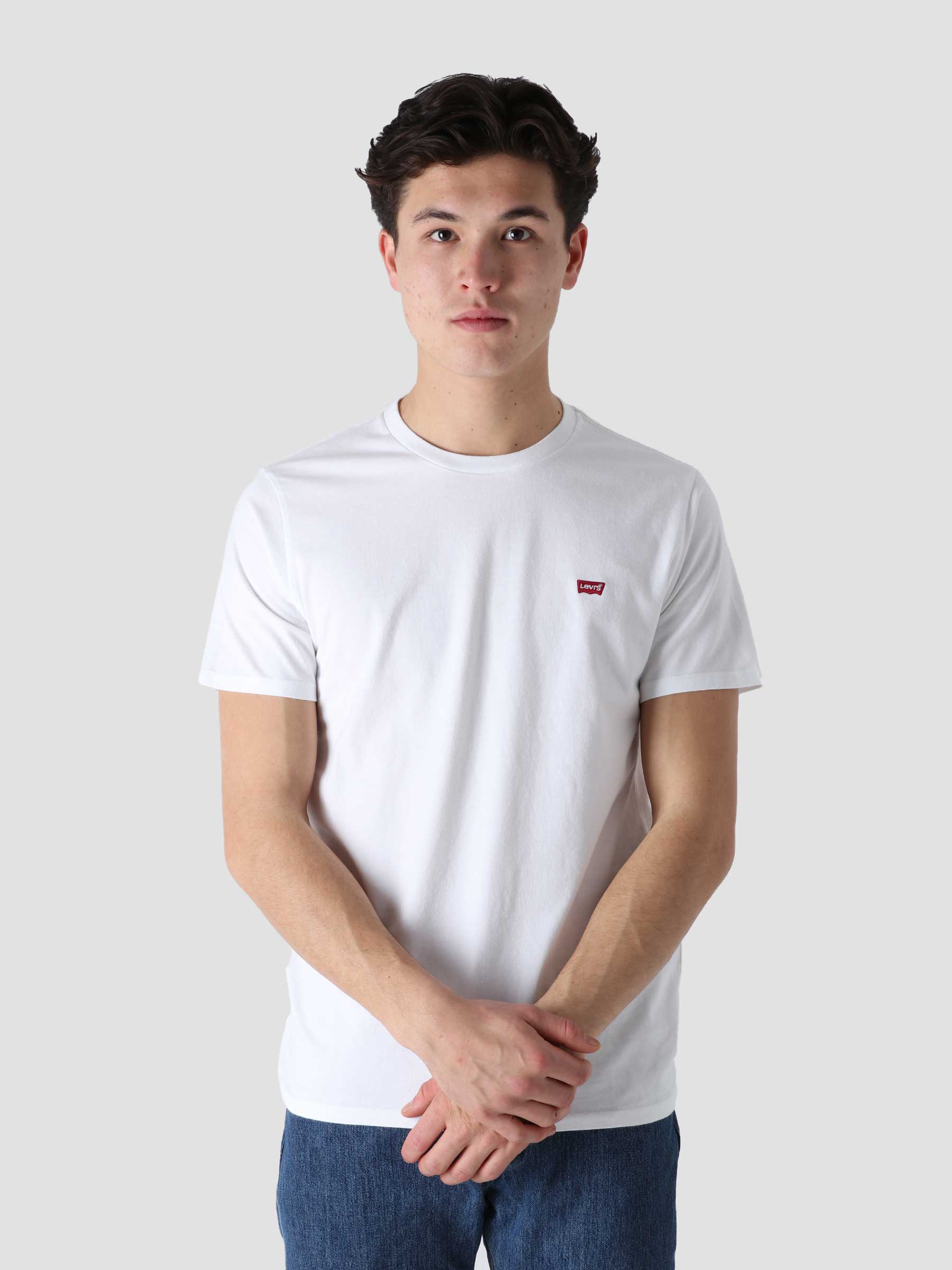 Levis SS Original Hm T-Shirt White + - Freshcotton
