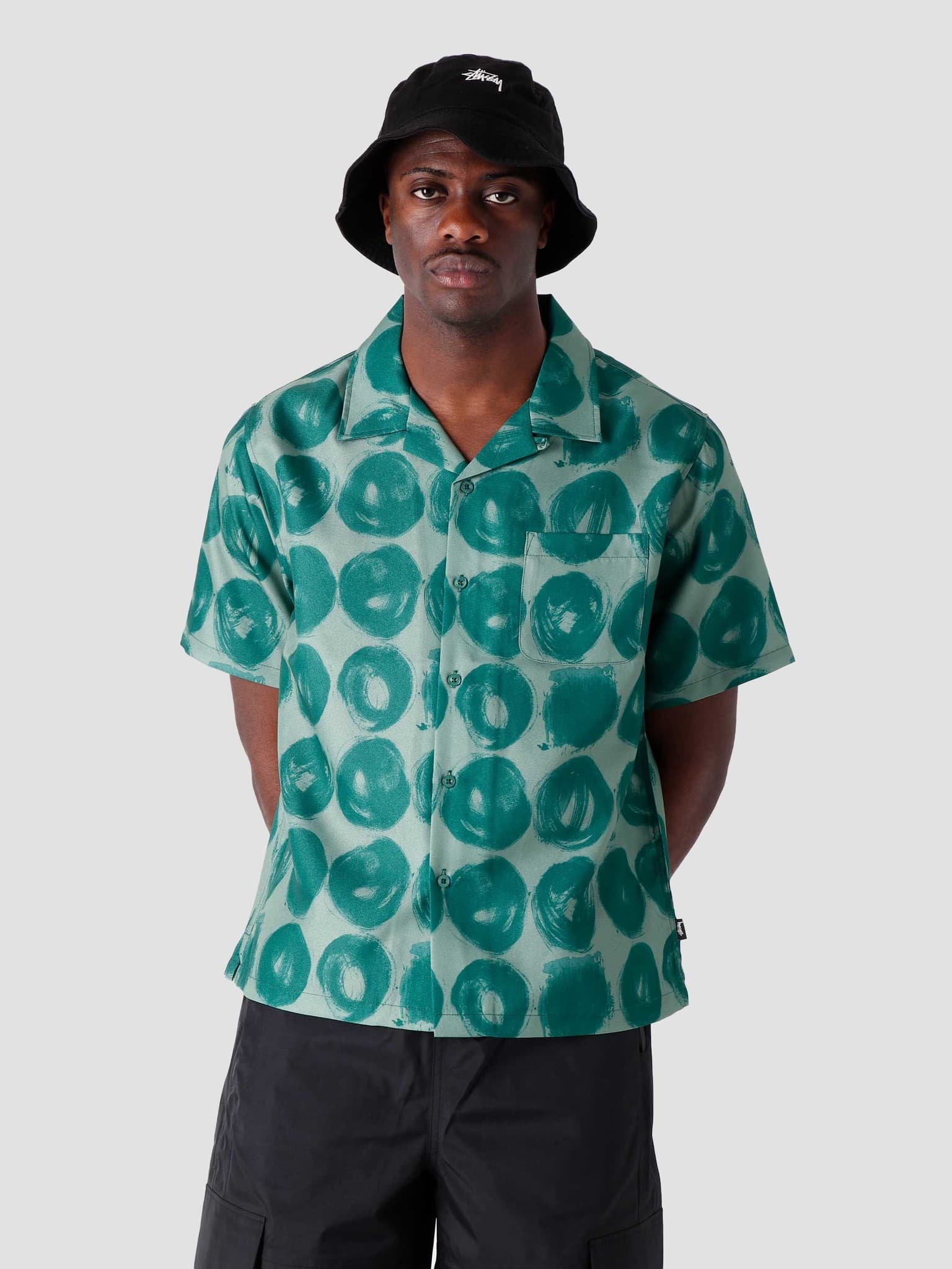 Hand Drawn Dot Shirt Green 1110158-0401