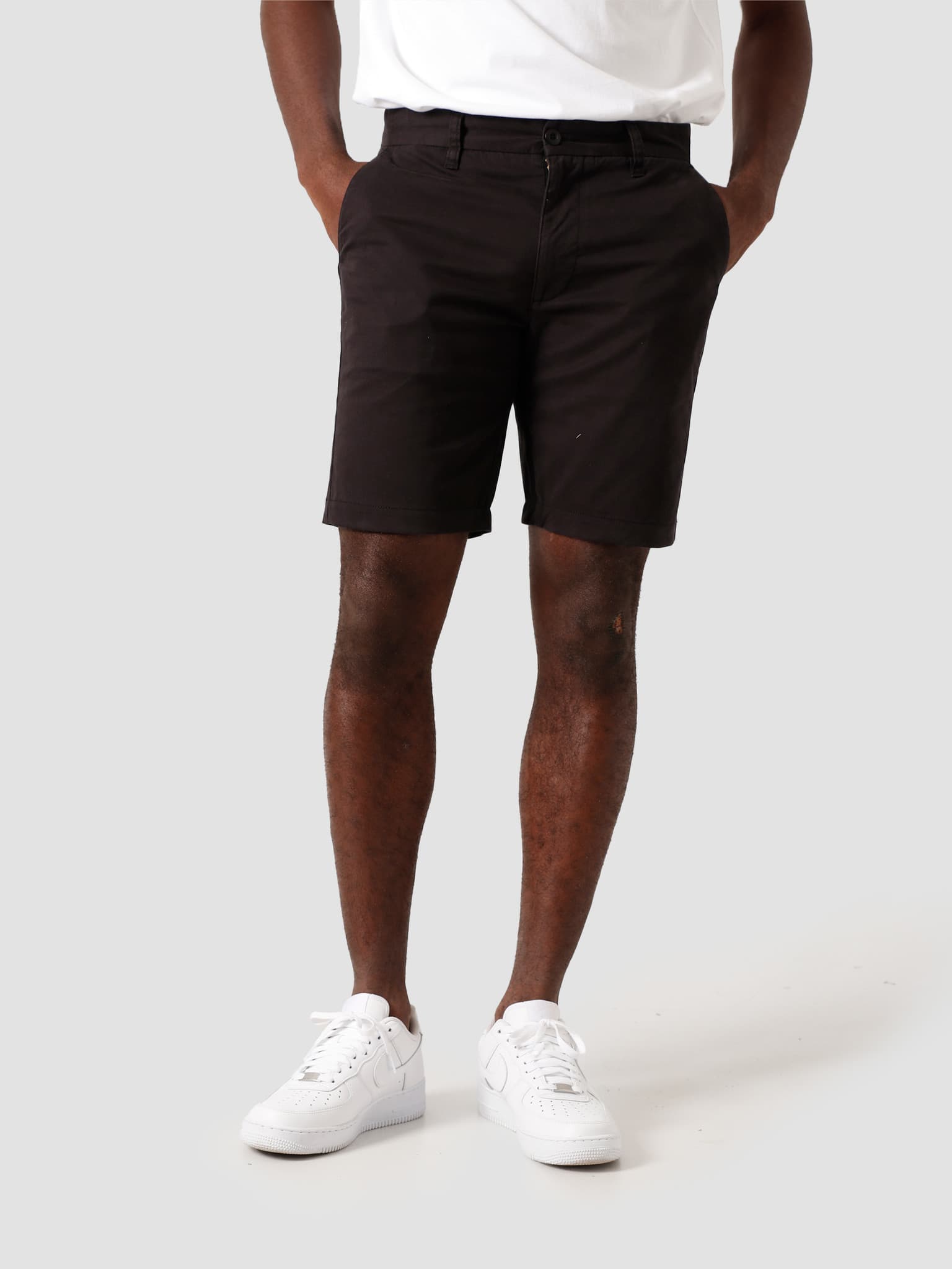 Black sales chino shorts