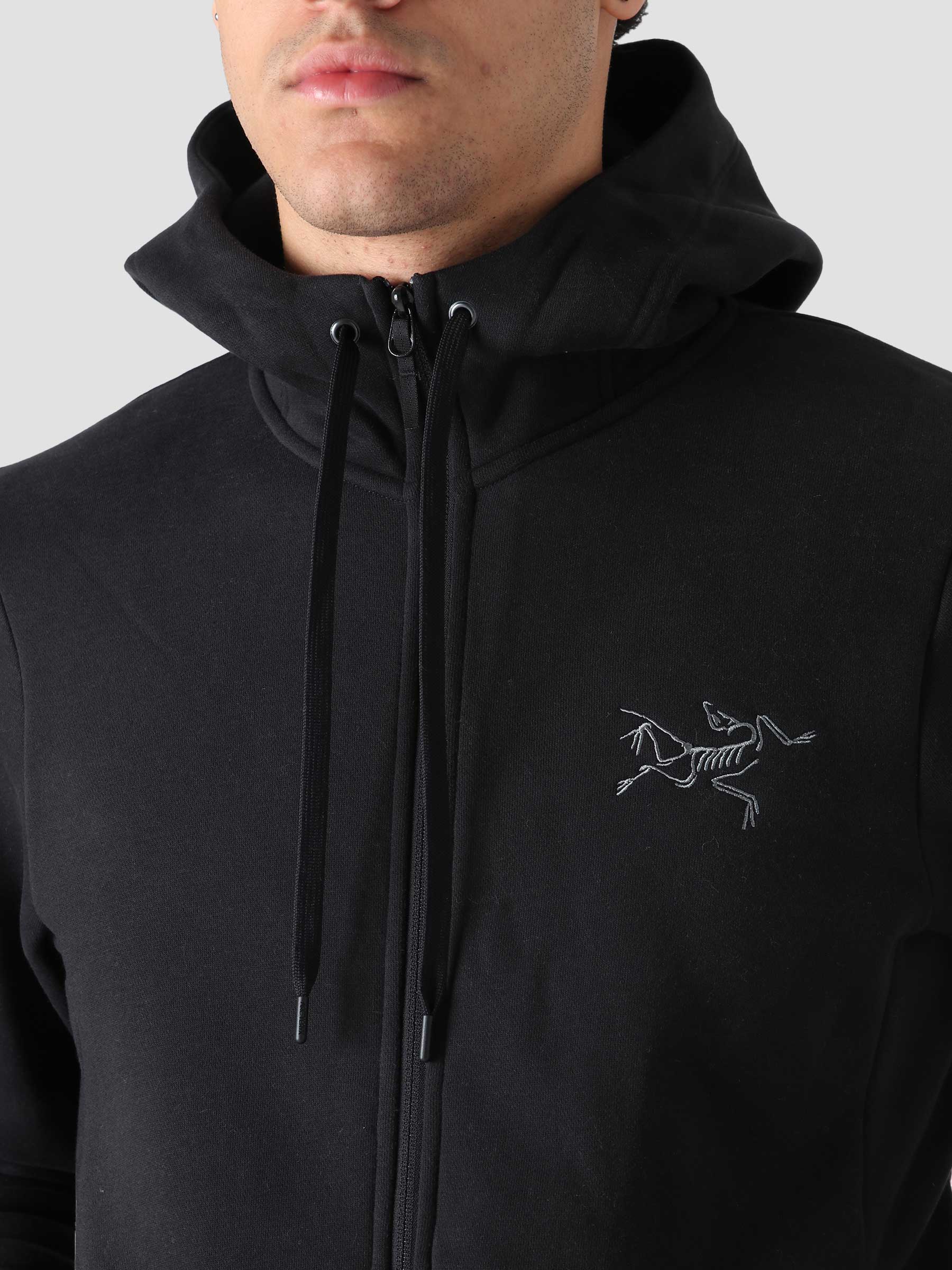 Bird Emblem Full Zip Hoody Black 27822