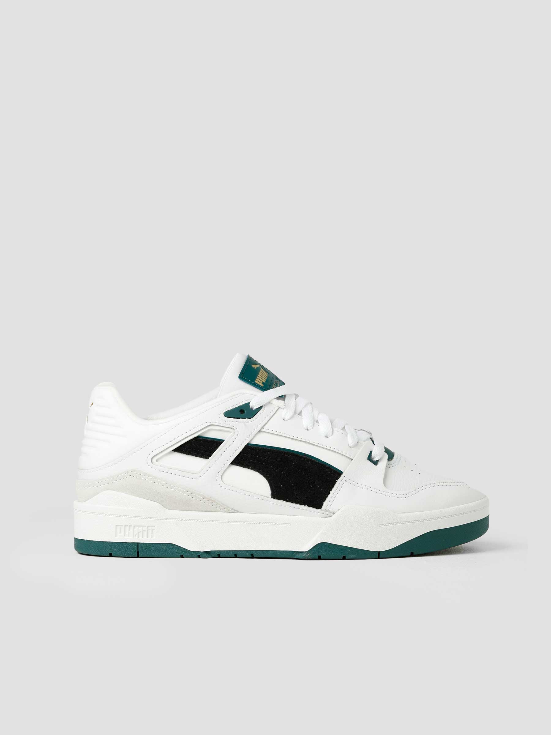 Puma Slipstream suede fs White Black Varsity Green 388634 - Freshcotton