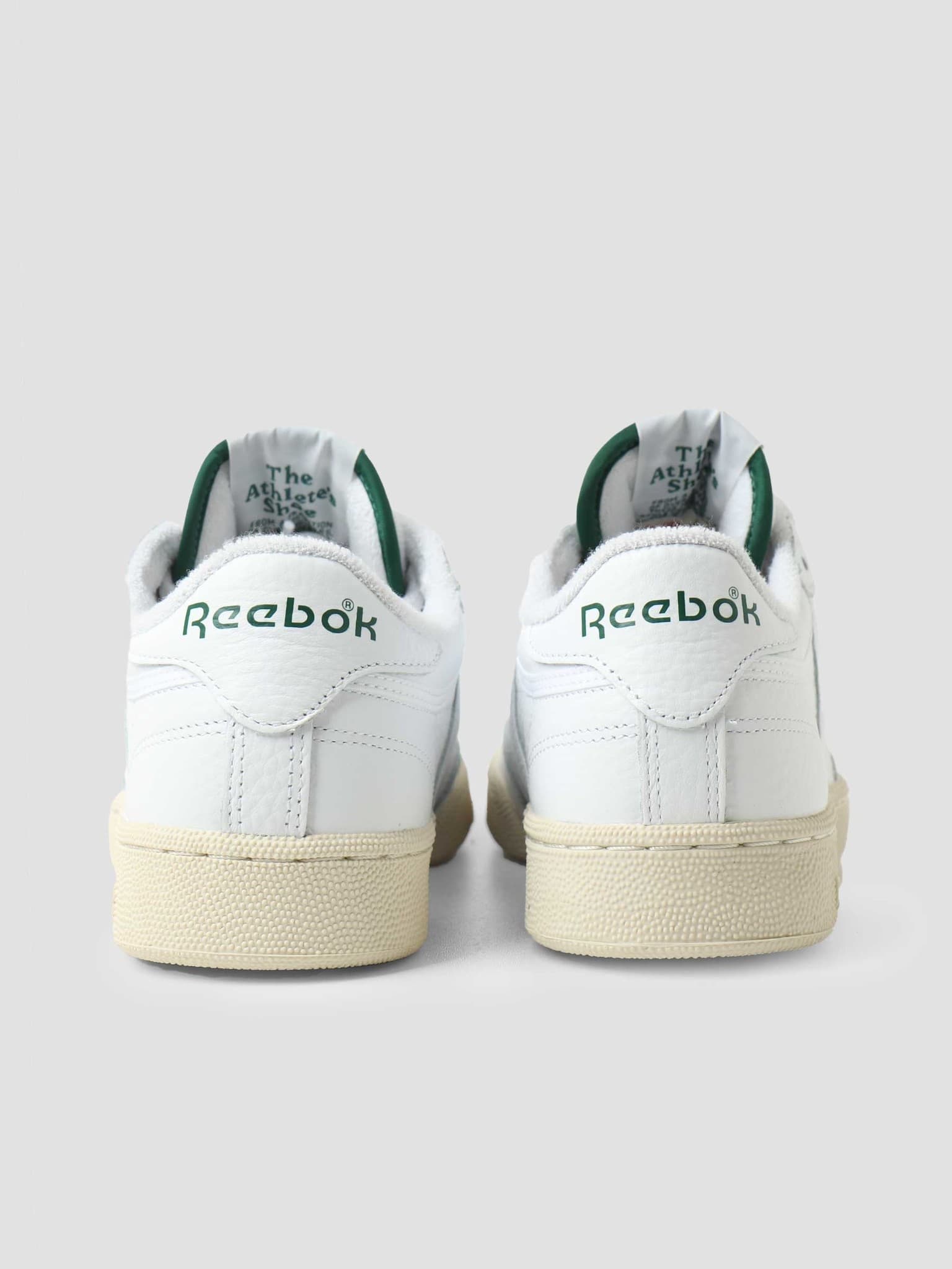 Reebok Club C 85 White/Dark Green-Cream White - FW4294