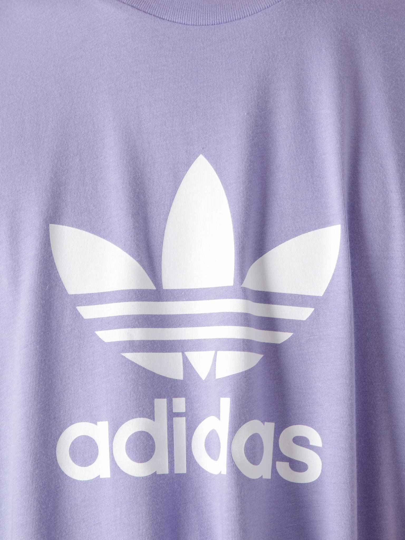 Adidas trefoil cheap purple glow