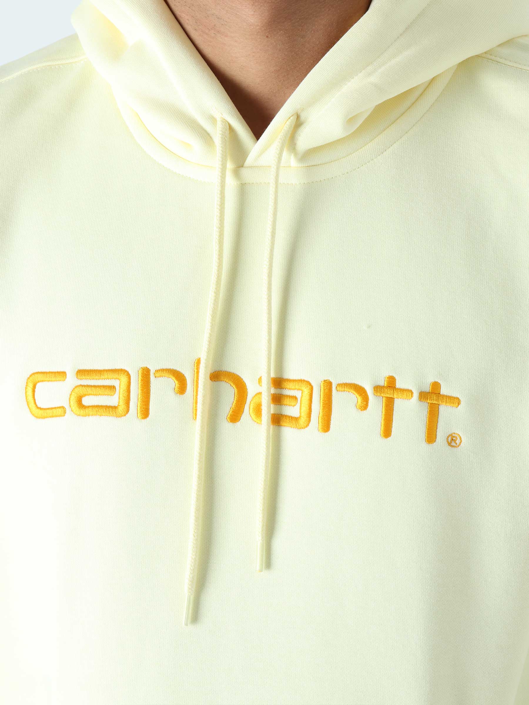 W' Hooded Carhartt Sweatshirt Soft Yellow