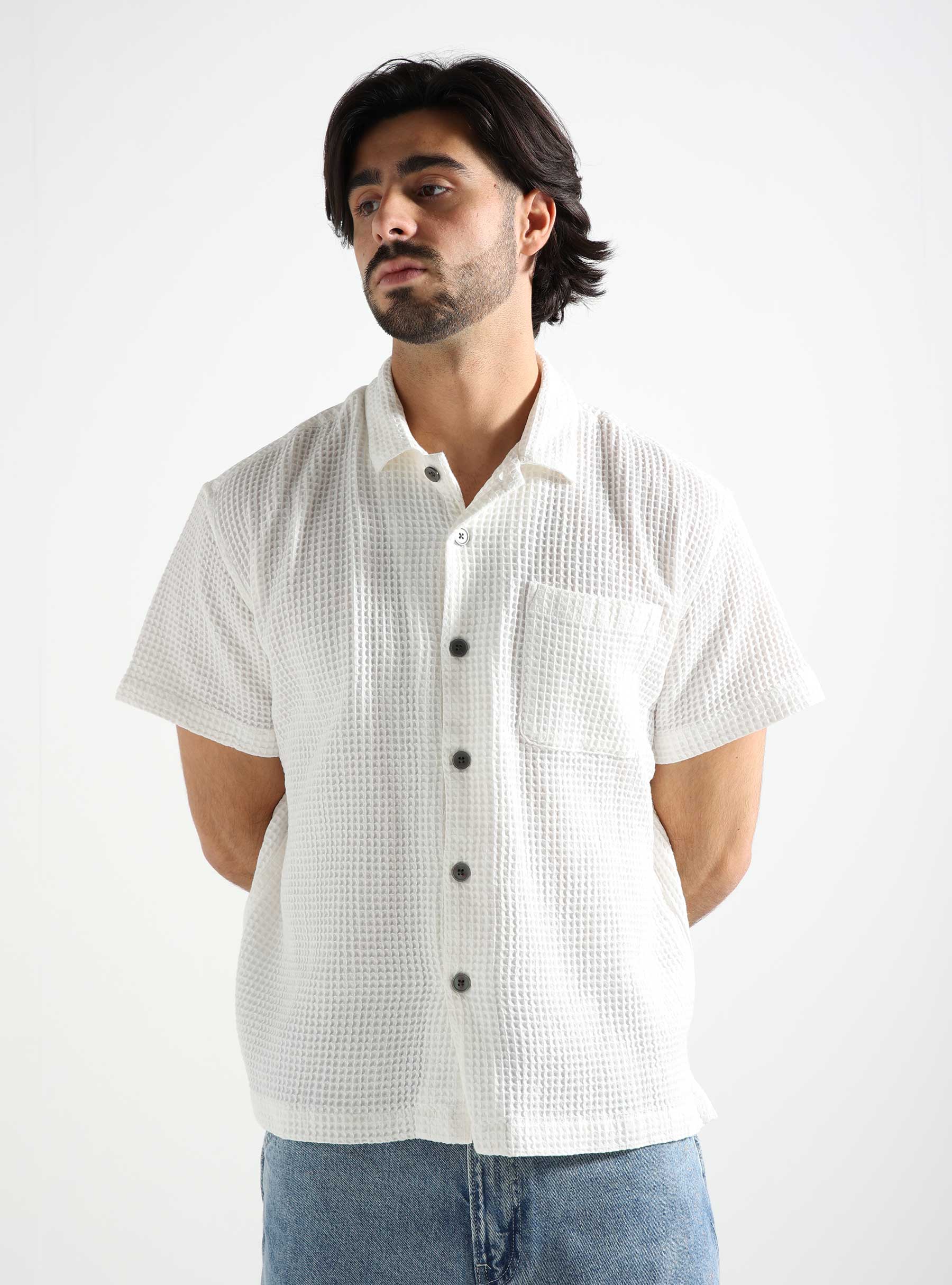 Obey Balance Woven Shirt Unbleached - Freshcotton