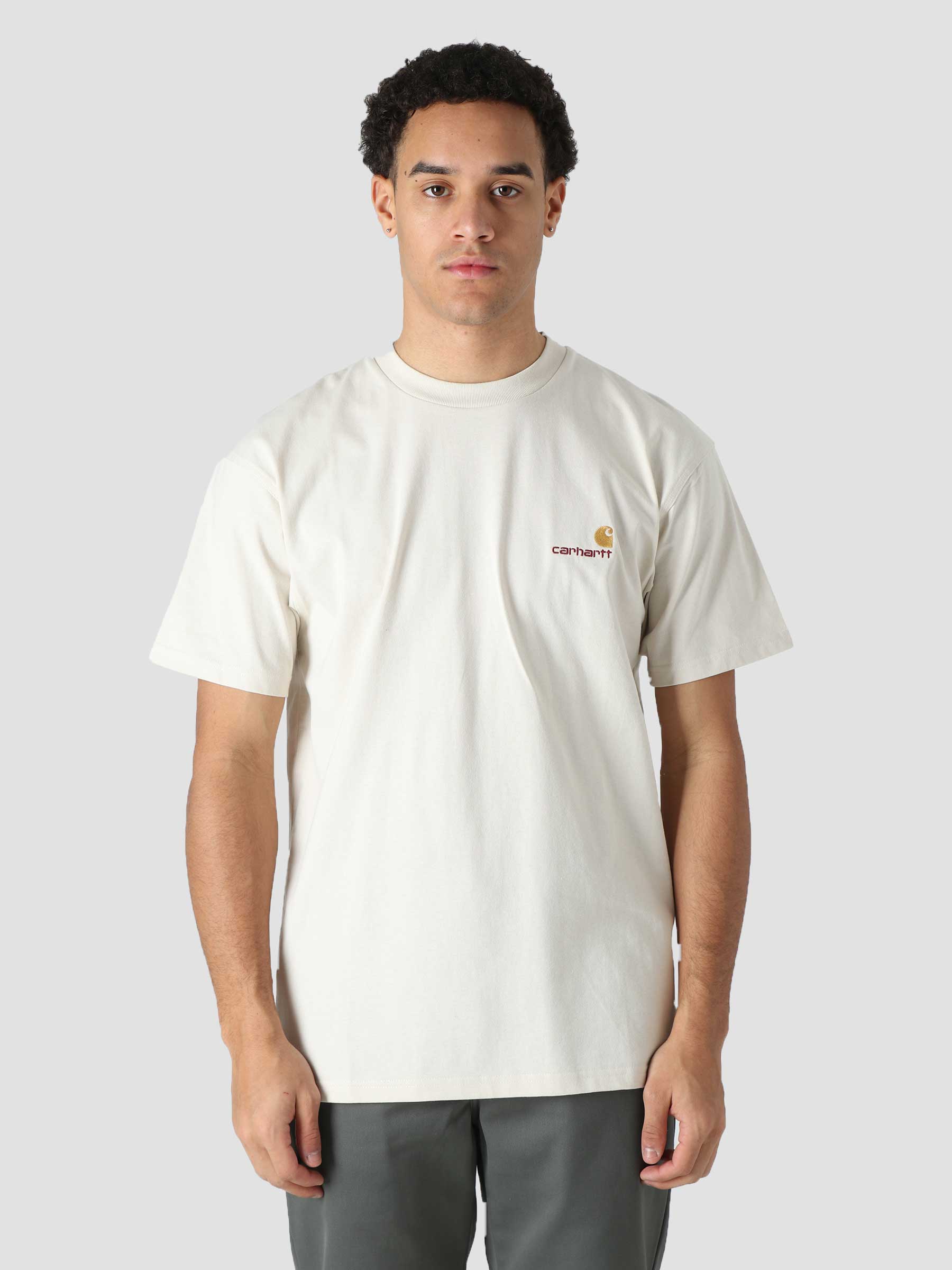 Carhartt WIP American Script T-Shirt Natural - Freshcotton