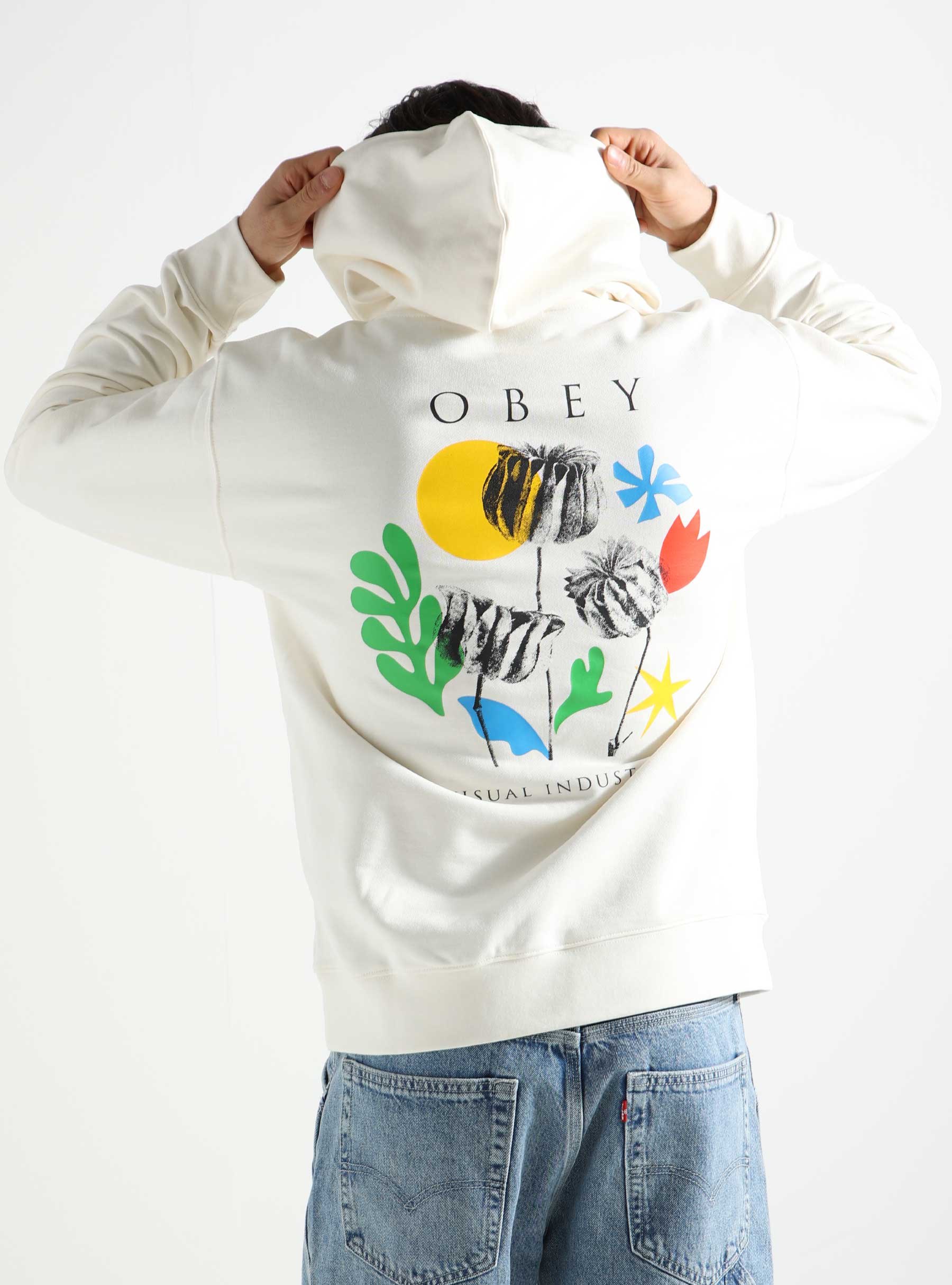 Obey floral clearance hoodie