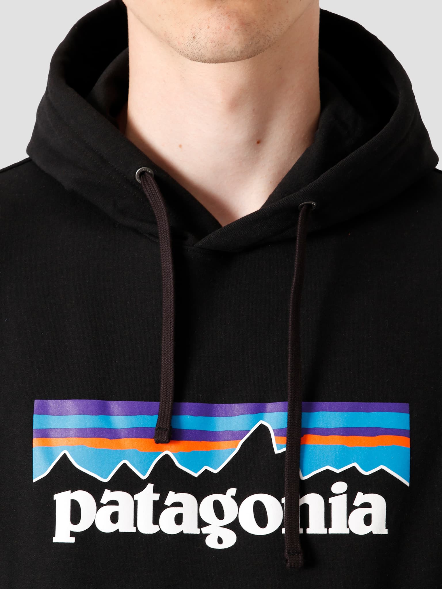 Patagonia P-6 Logo Uprisal Hoody: Black