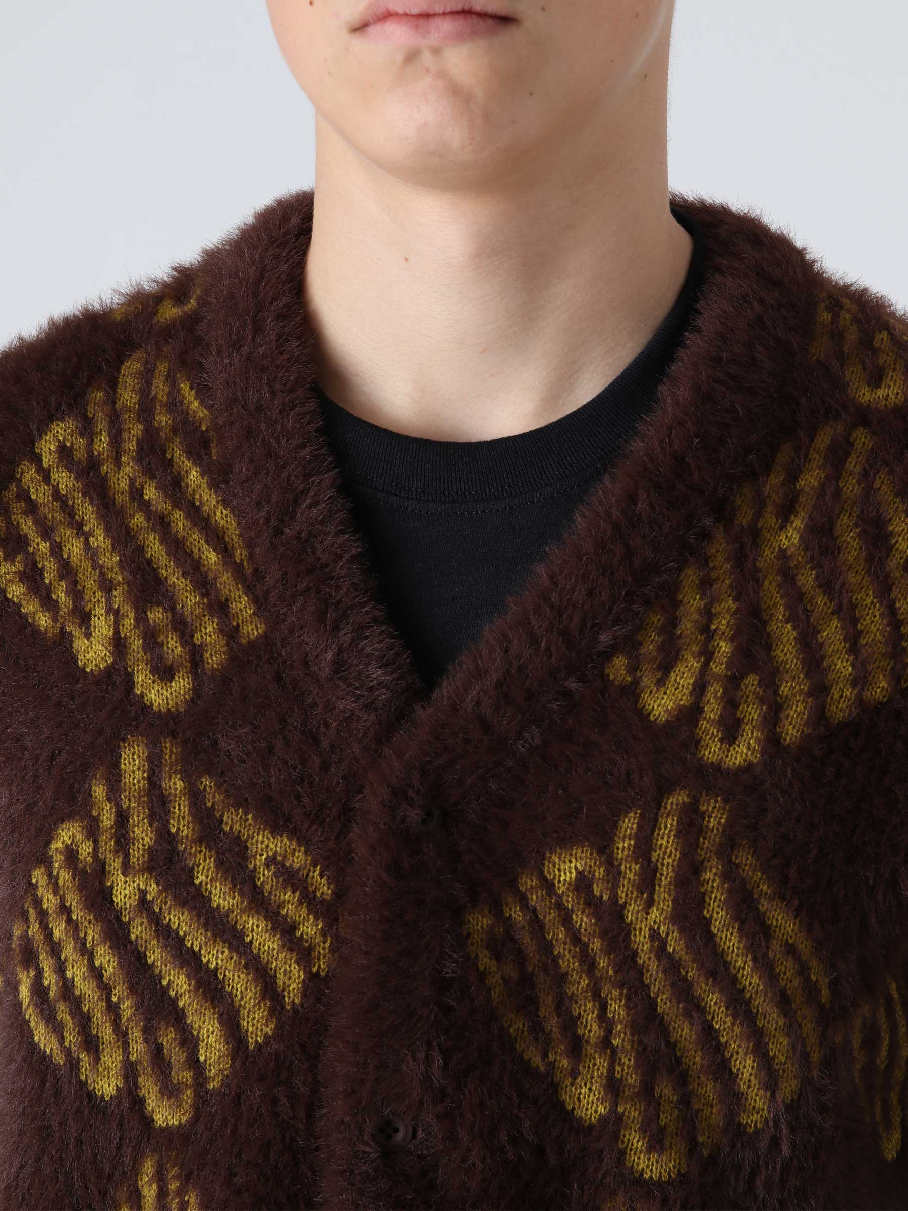 Fuck It Cardigan Chocolate Brown KN00315