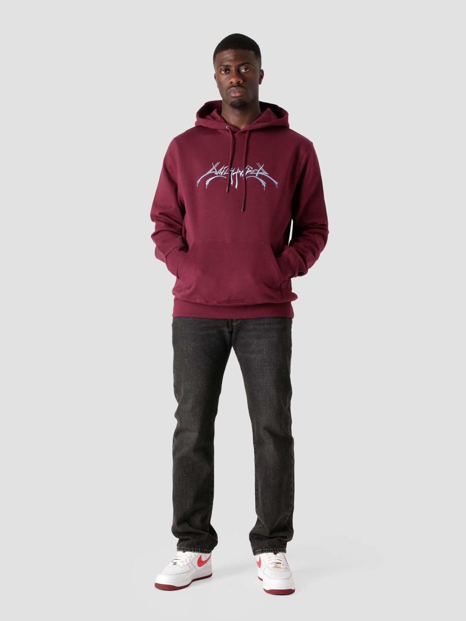 Daily paper outlet red hoodie