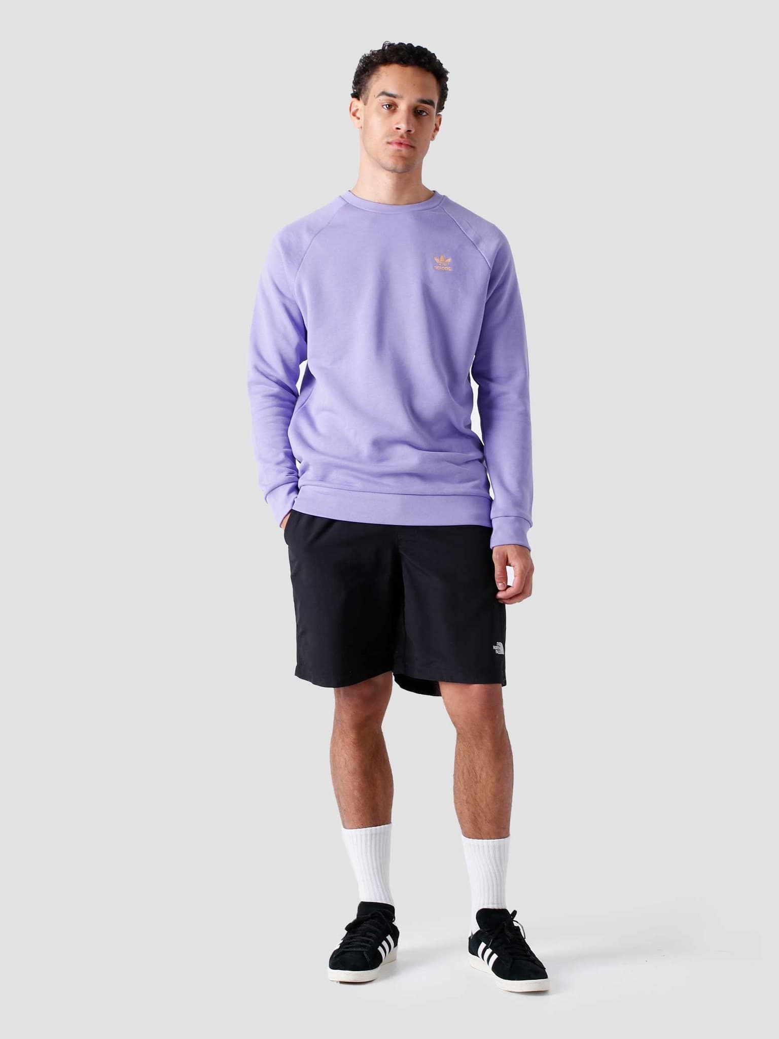 adidas essential crew light purple