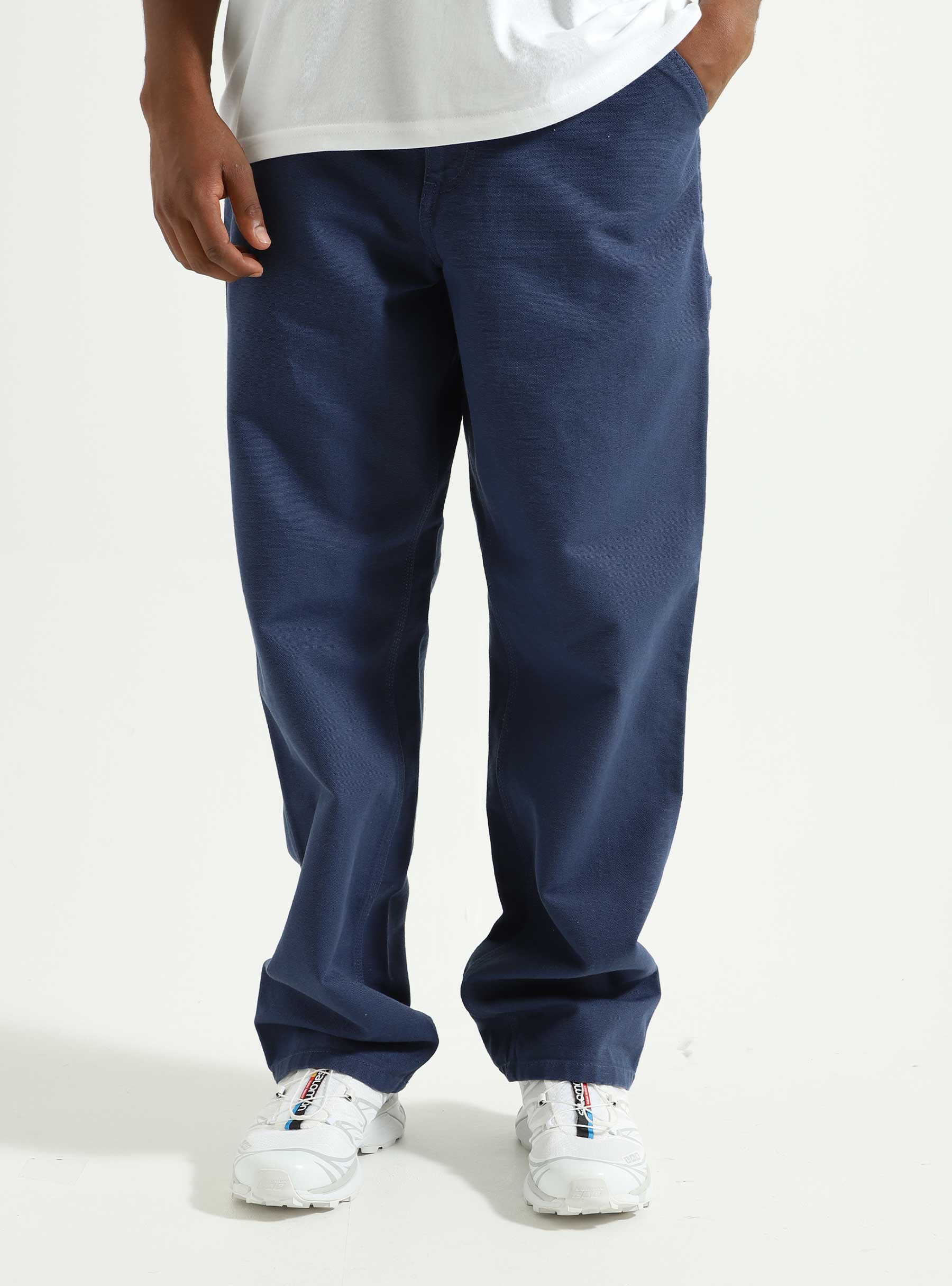 Carhartt WIP Single Knee Pant Blue - Freshcotton