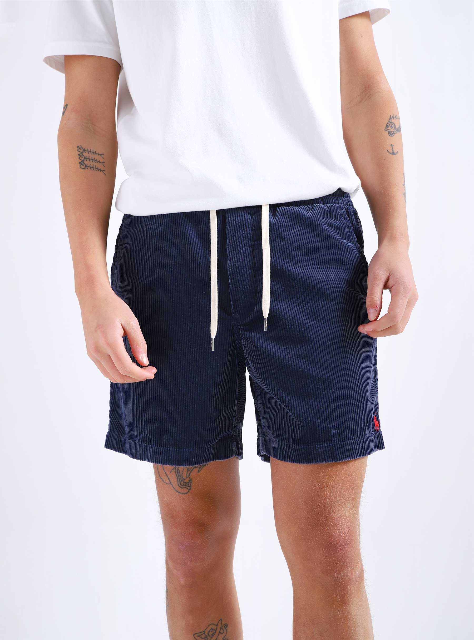 Polo Ralph Lauren Prepster Corduroy Drawstring Shorts Boston Navy at CareOf