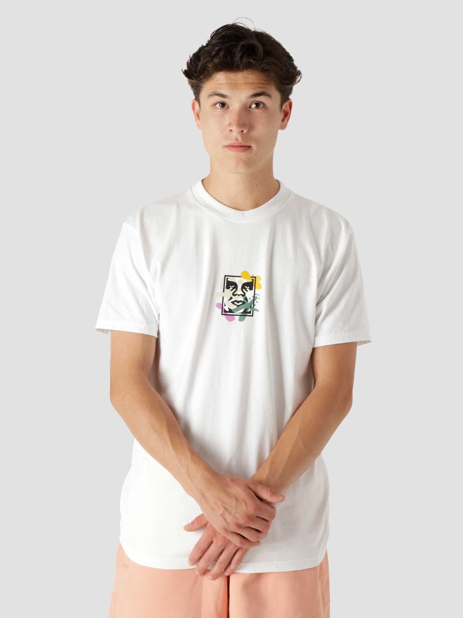 Obey Flower Dance Classic T-Shirt White - Freshcotton