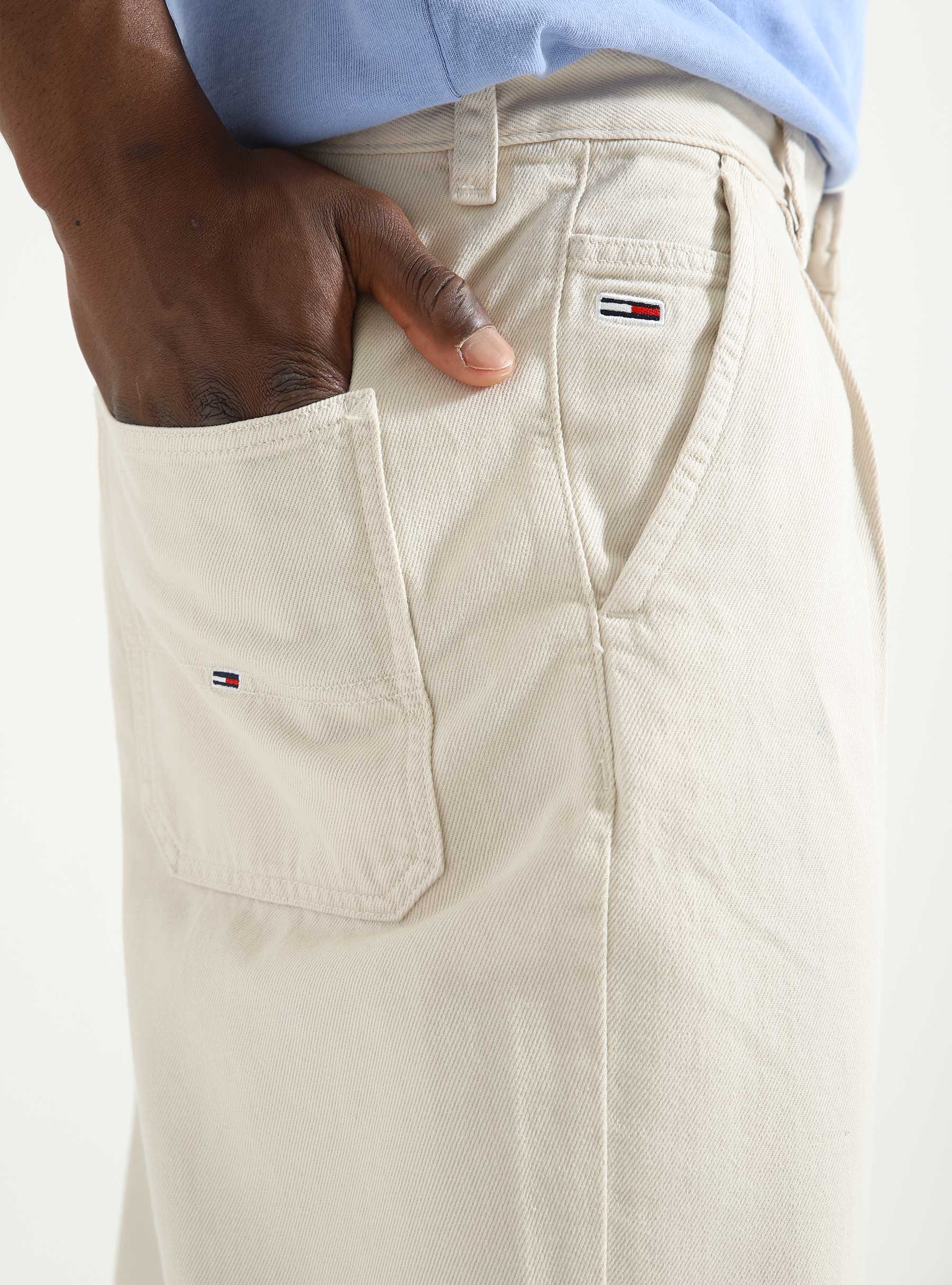 Tommy Jeans Bax Garment Dyed Chino Stone Beige - Freshcotton