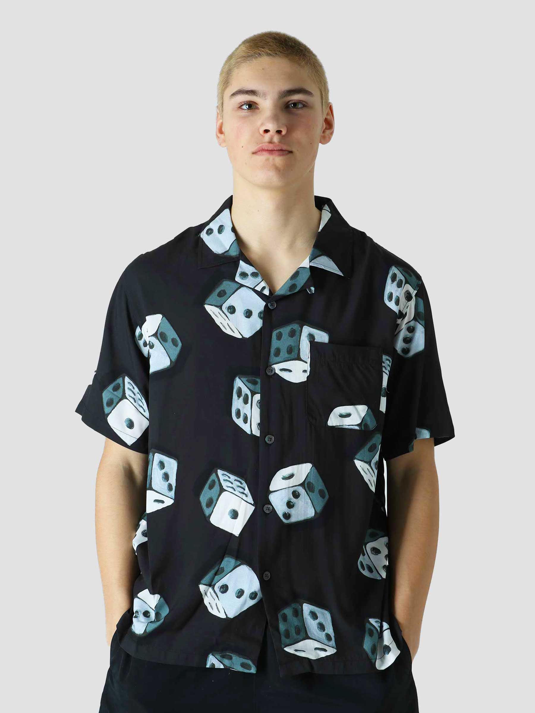 Stussy dice discount shirt black