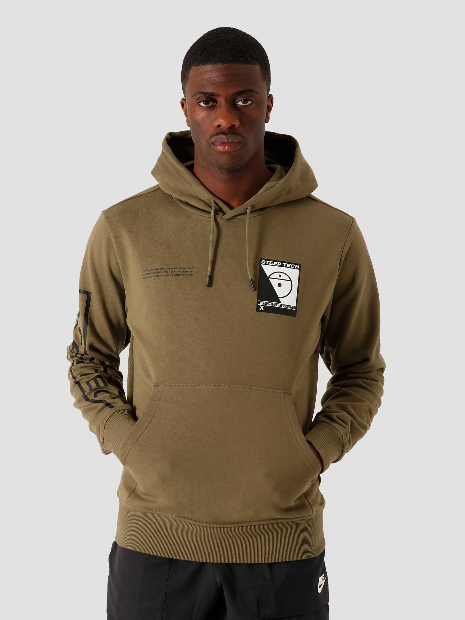 THE NORTH FACE STEEP TECH LOGO HOODIE XS