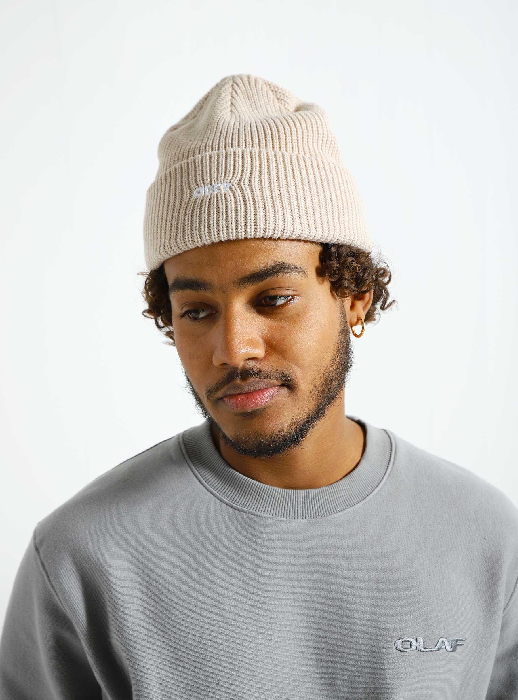 Obey Future Beanie Silver Grey - Freshcotton